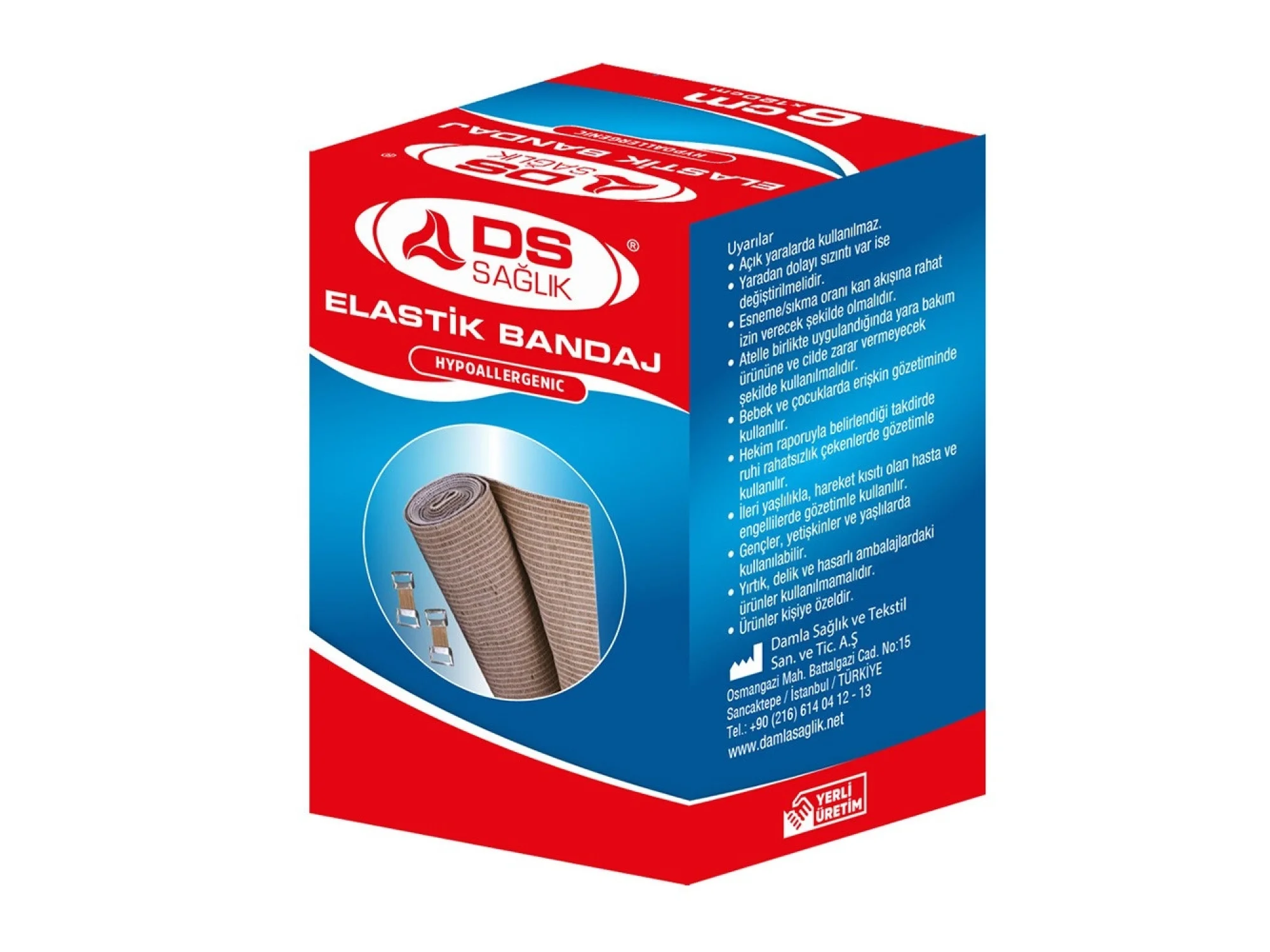 DS Plus Elastik Bandaj 8x120 cm