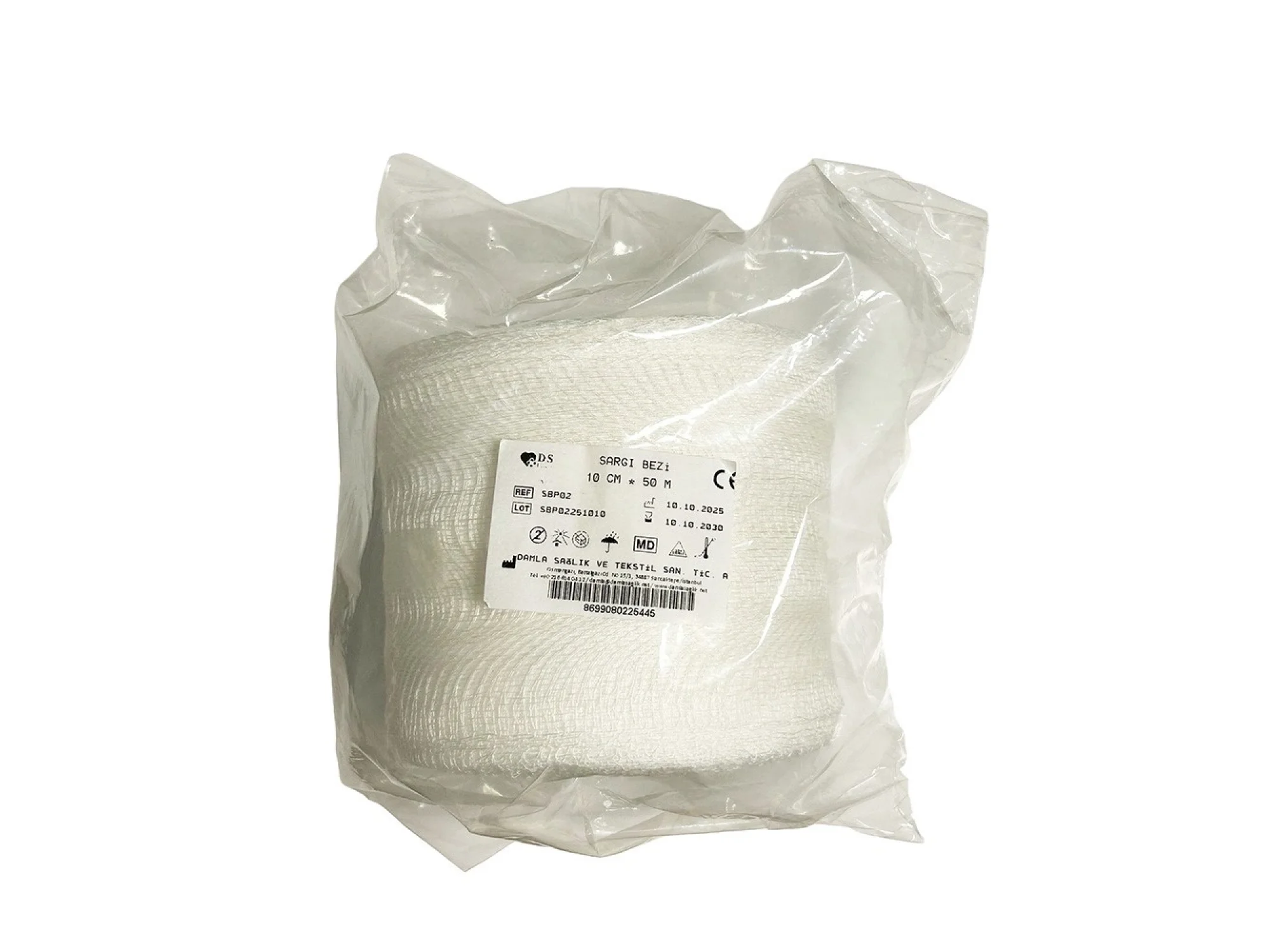 DS Plus Hidrofil Sargı Bezi 10 cm x 50 m
