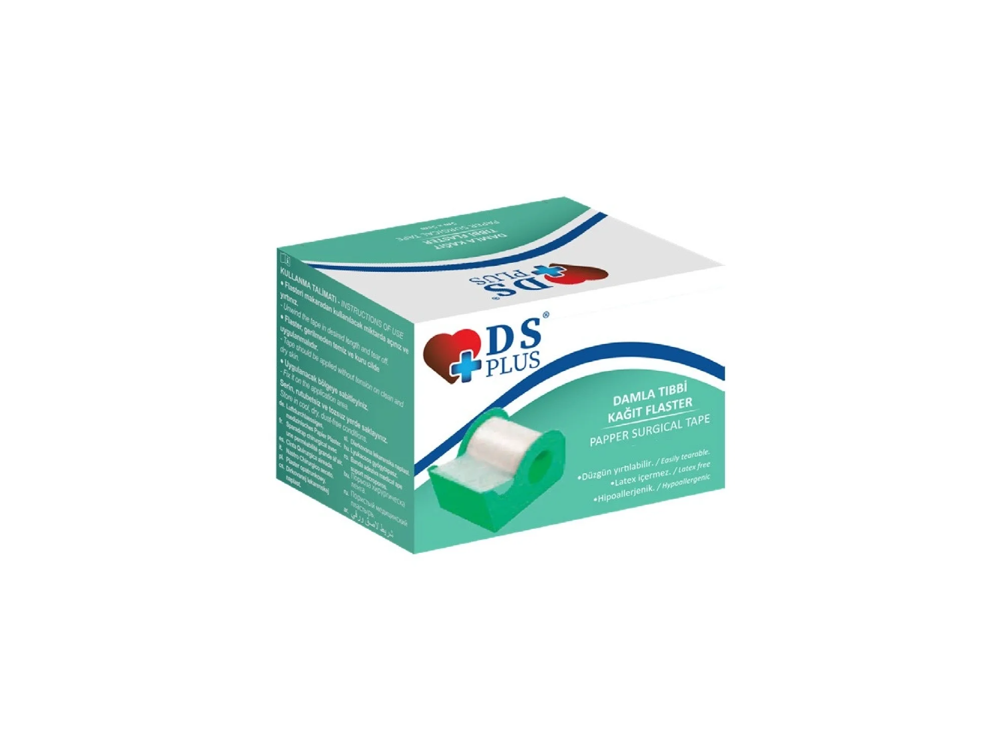 DS Plus Kağıt Flaster 5 m x 1,25 cm