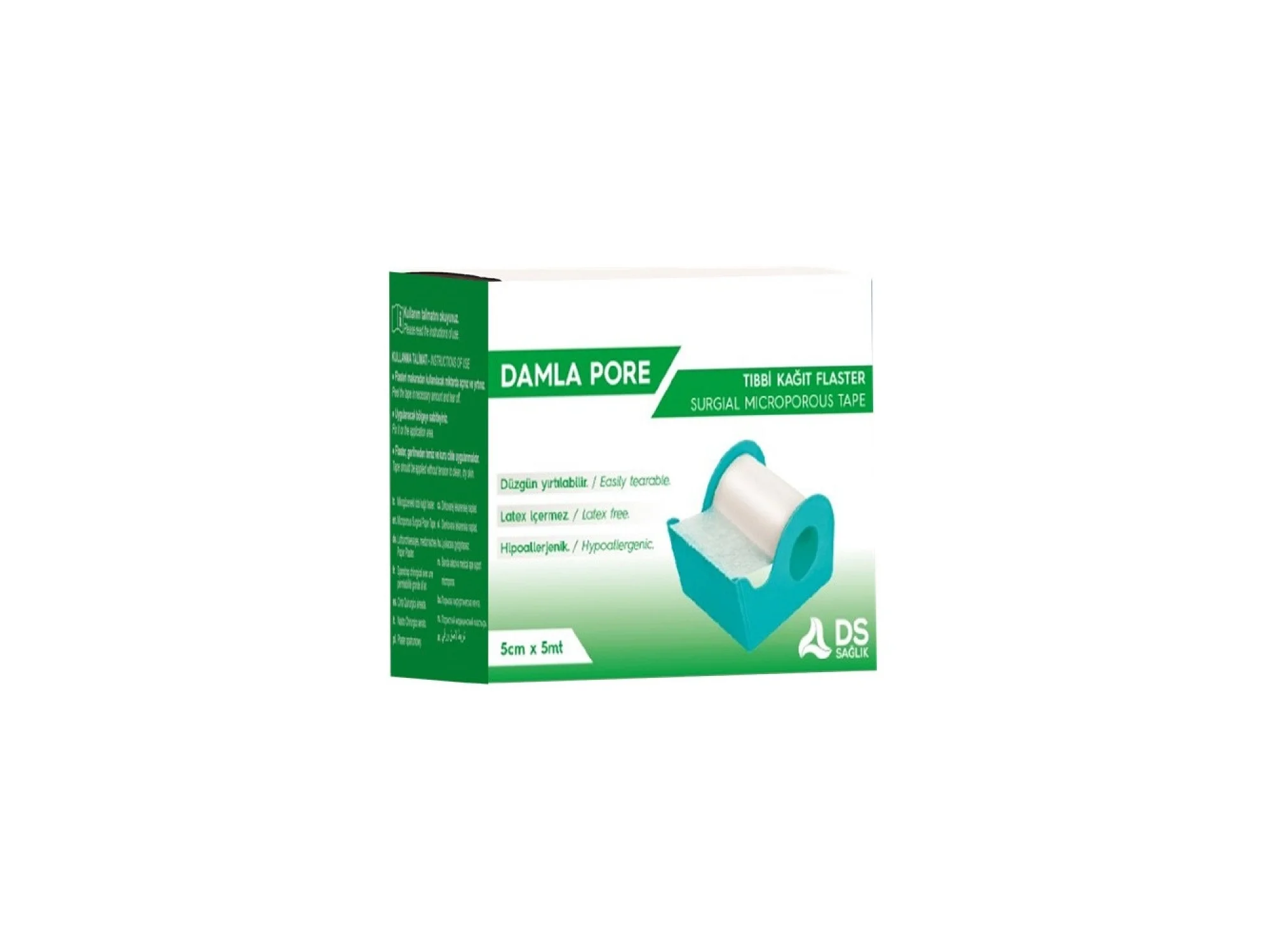 DS Plus Kağıt Flaster 5 m x 2,5 cm