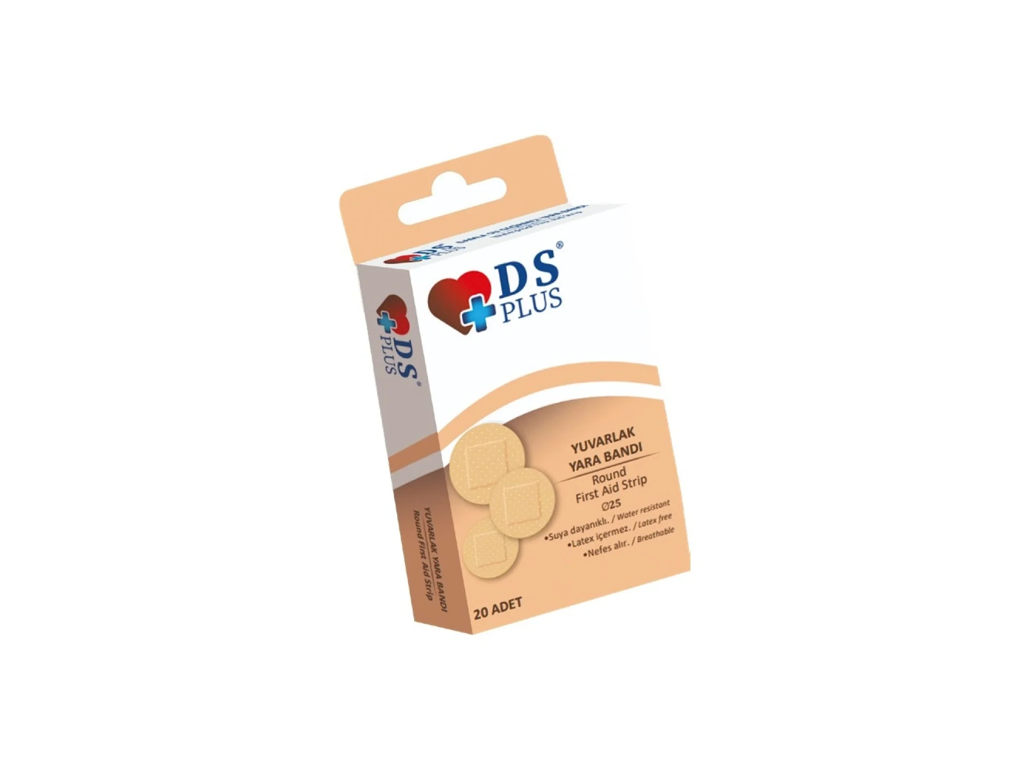 DS Plus Yuvarlak Yara Bandı 20 Adet