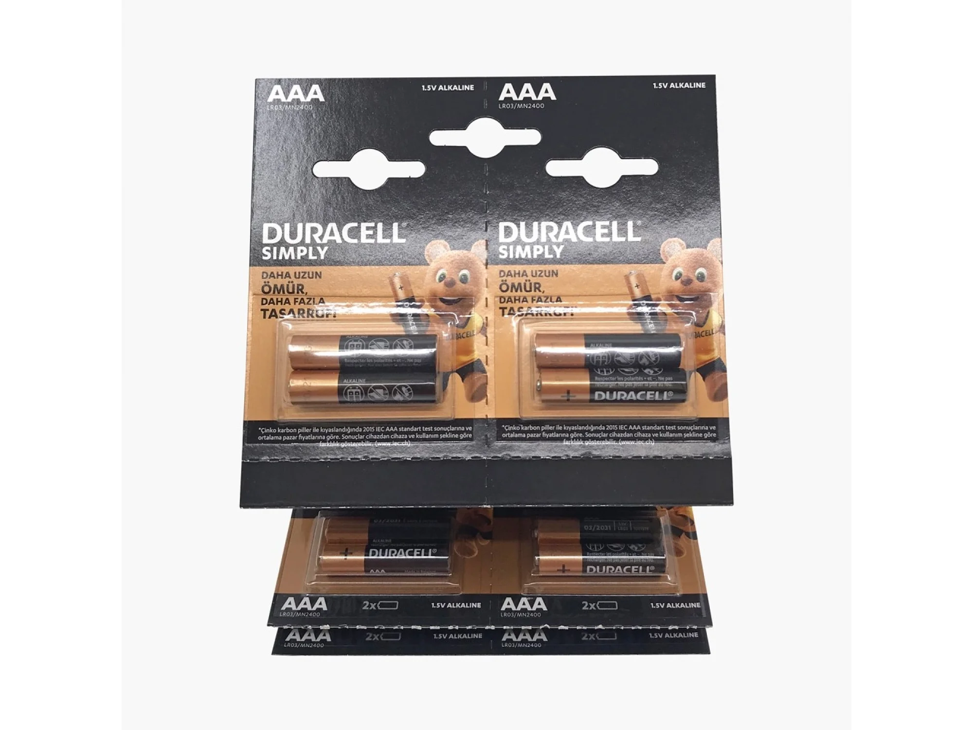 Duracell Simply AAA Pil 20li Kartela
