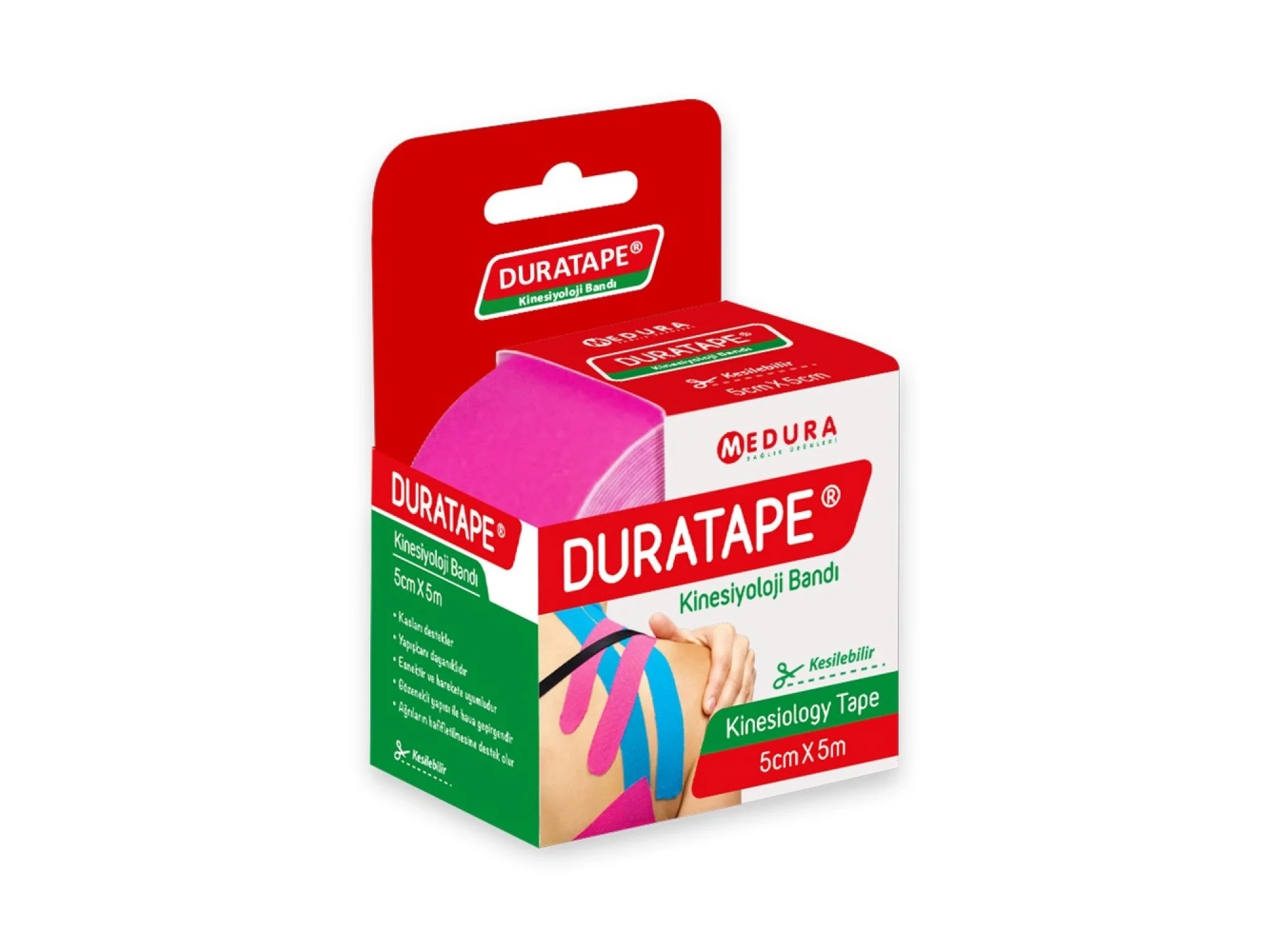 Duratape Kinesiology Bandı Pembe 5 cm x 5 m