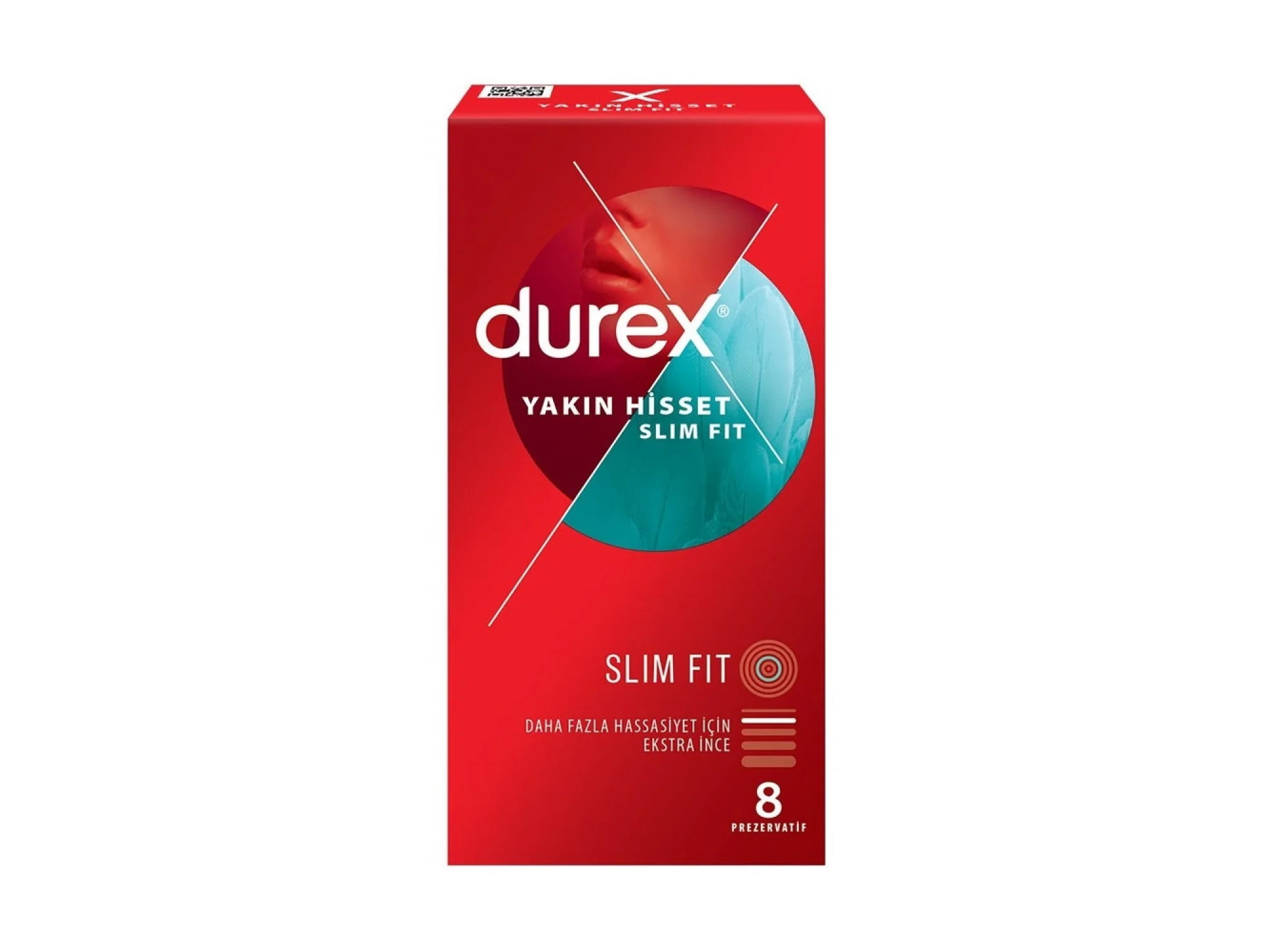 Durex Yakın Hisset Slim Fit 8li Prezervatif
