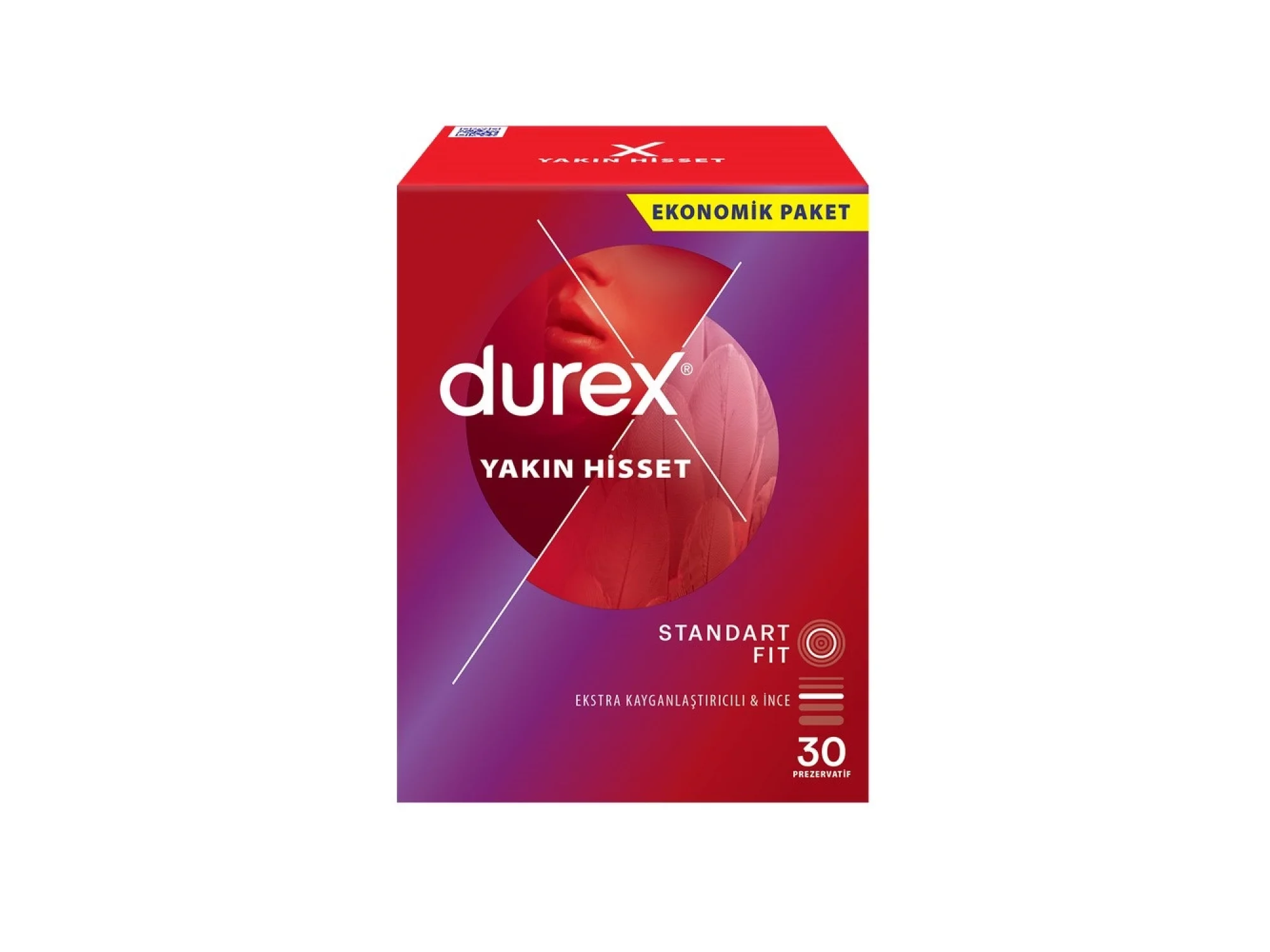 Durex Yakın Hisset Standart Fit Prezervatif 30lu