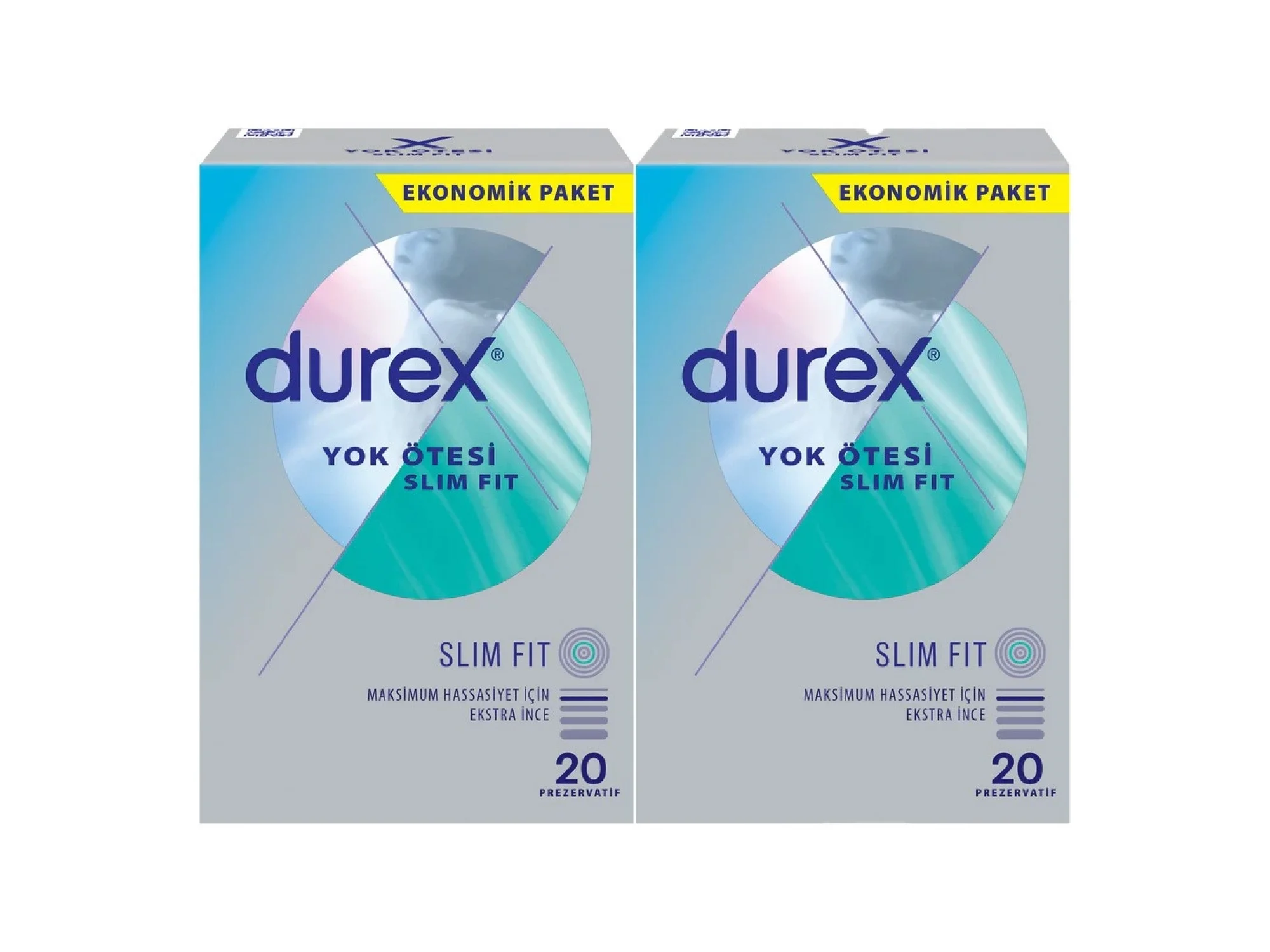 Durex Yok Ötesi İnce Slim Fit Prezervatif 20li - 2li Paket