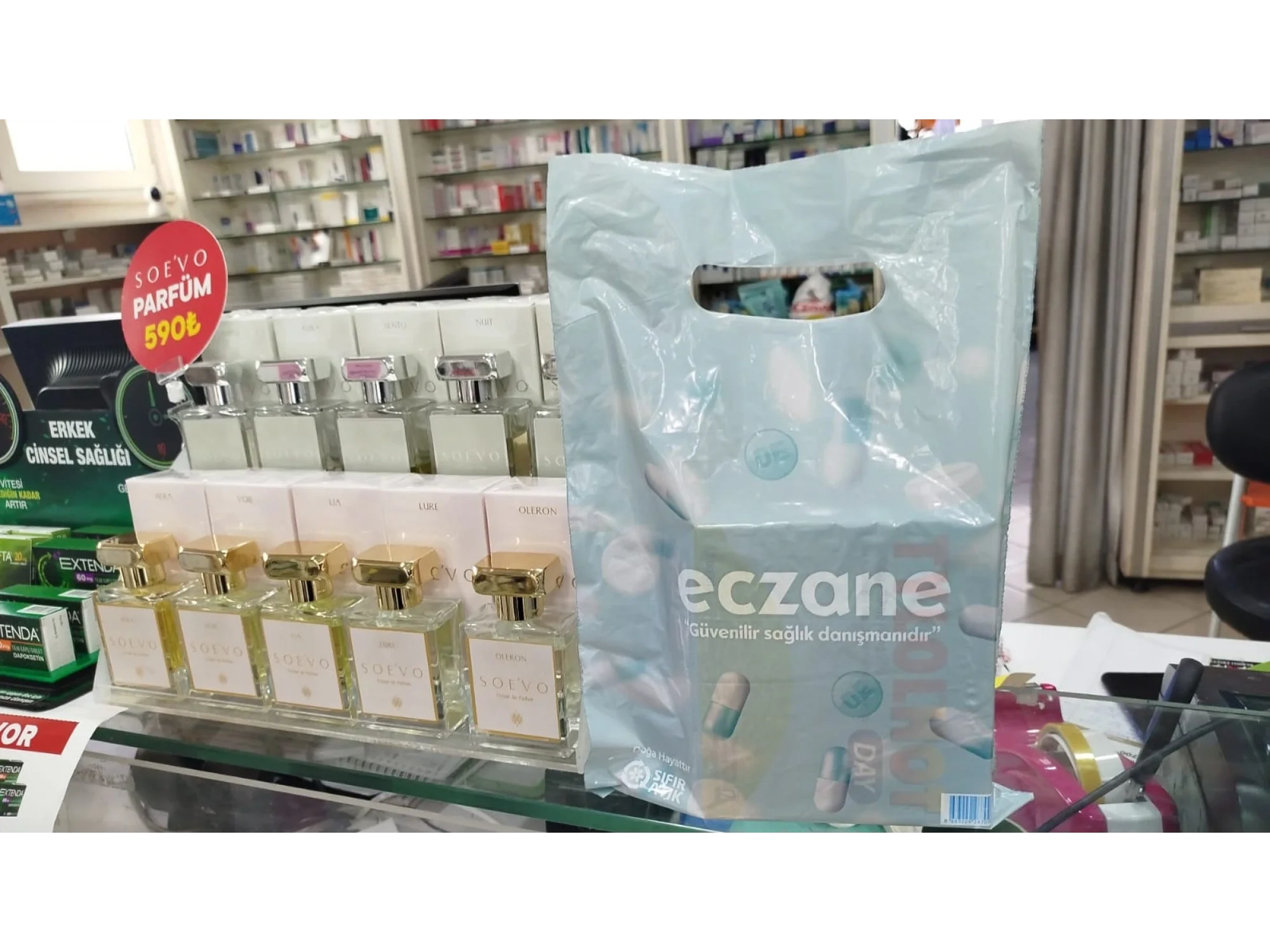 Eczane Poşeti El Geçme Orta 22*32 cm - 2200 Adet