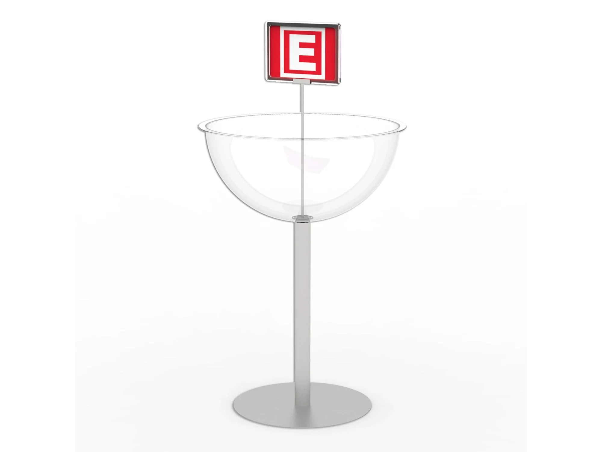 Eczane Fanus Çanak Stand – 50 cm, Tek Katlı