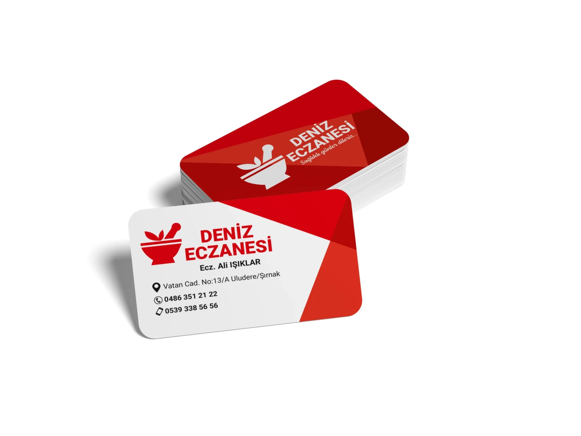 Oval Kabartmalı Eczane Kartvizit No:1 1000 Adet