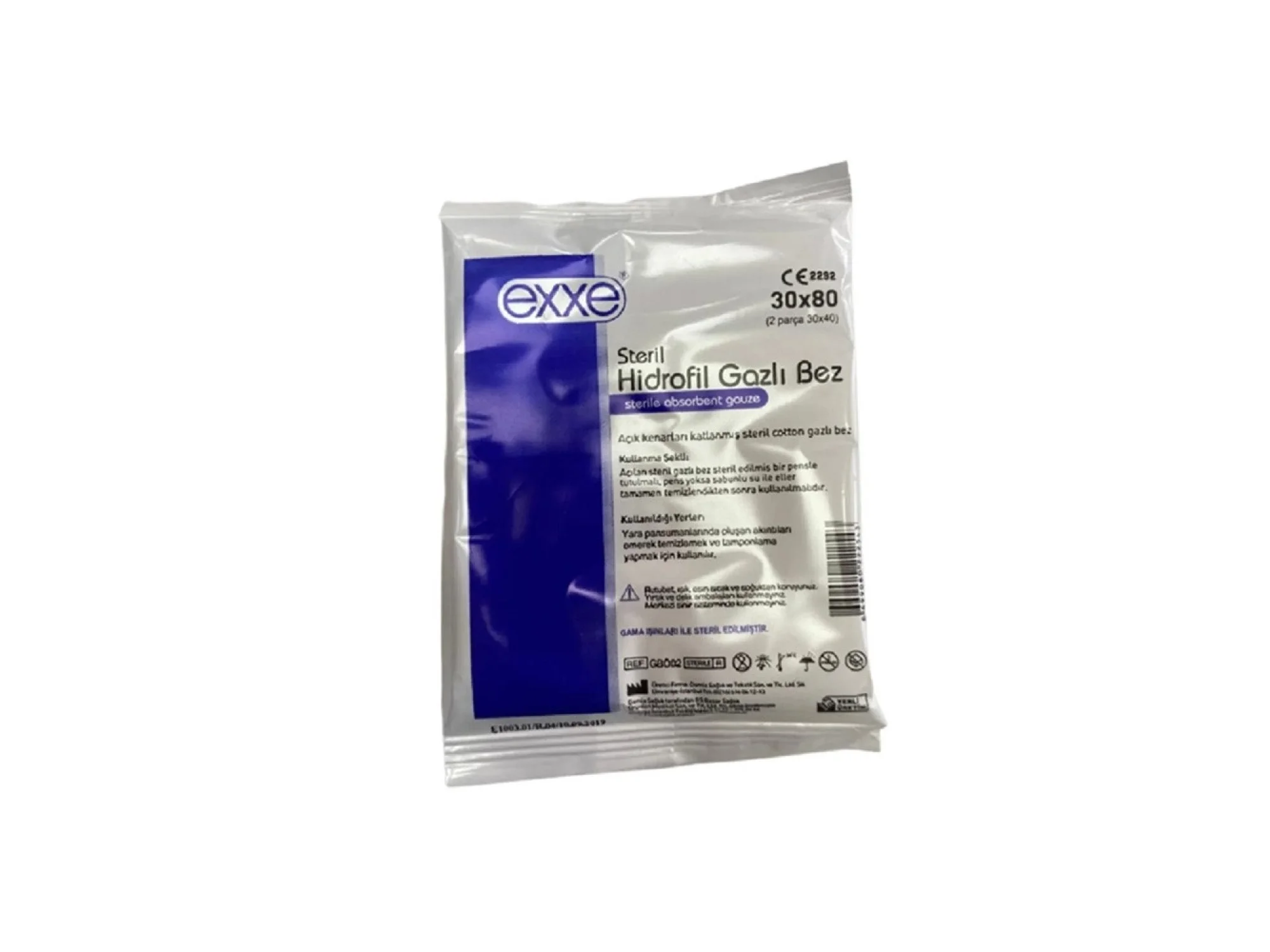 Exxe Gazlı Bez 30 cm x 80 cm (2 Parça 30x40)