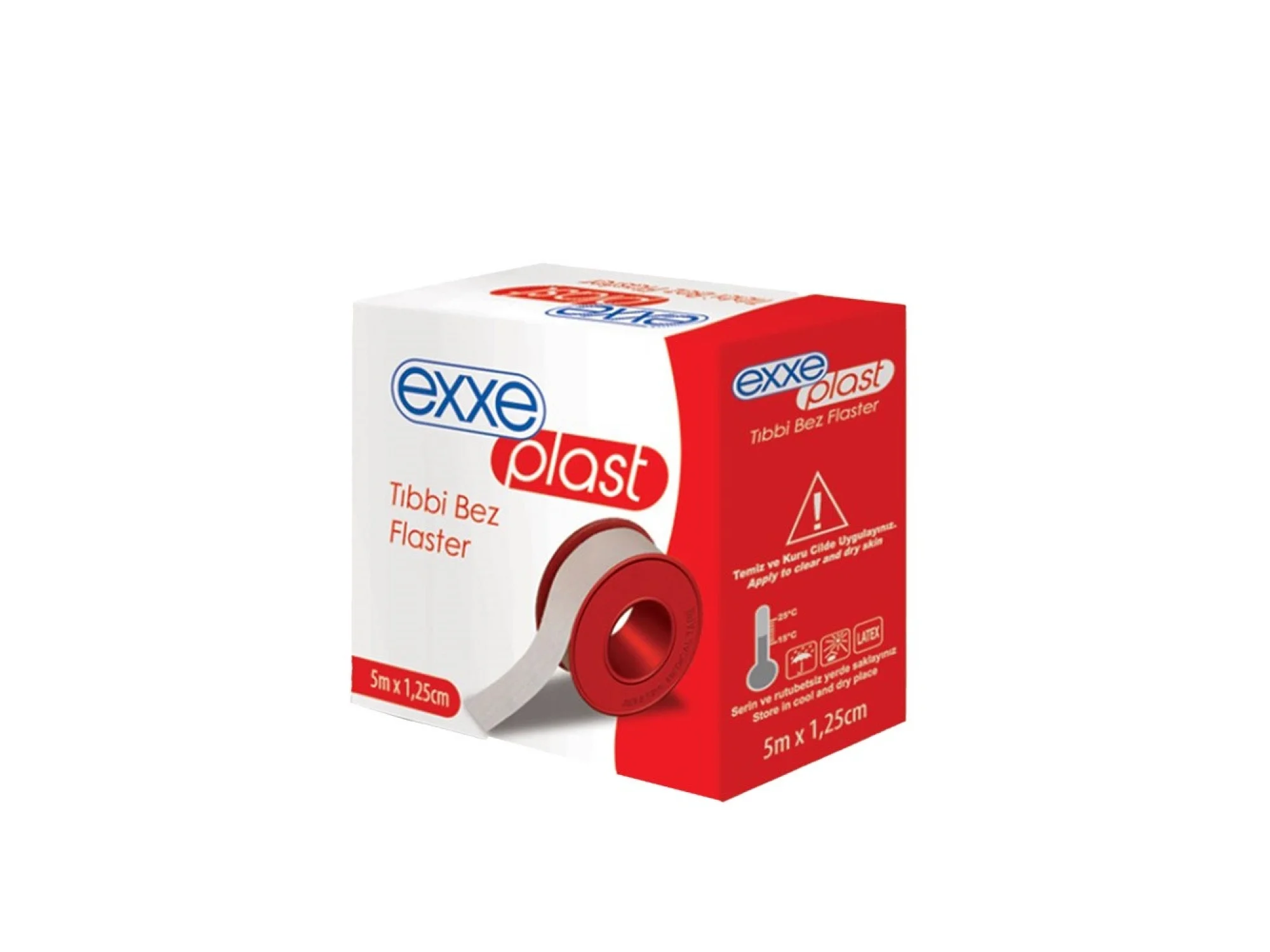 Exxe Plast Tıbbi Bez Flaster 5 m x 1,25 cm