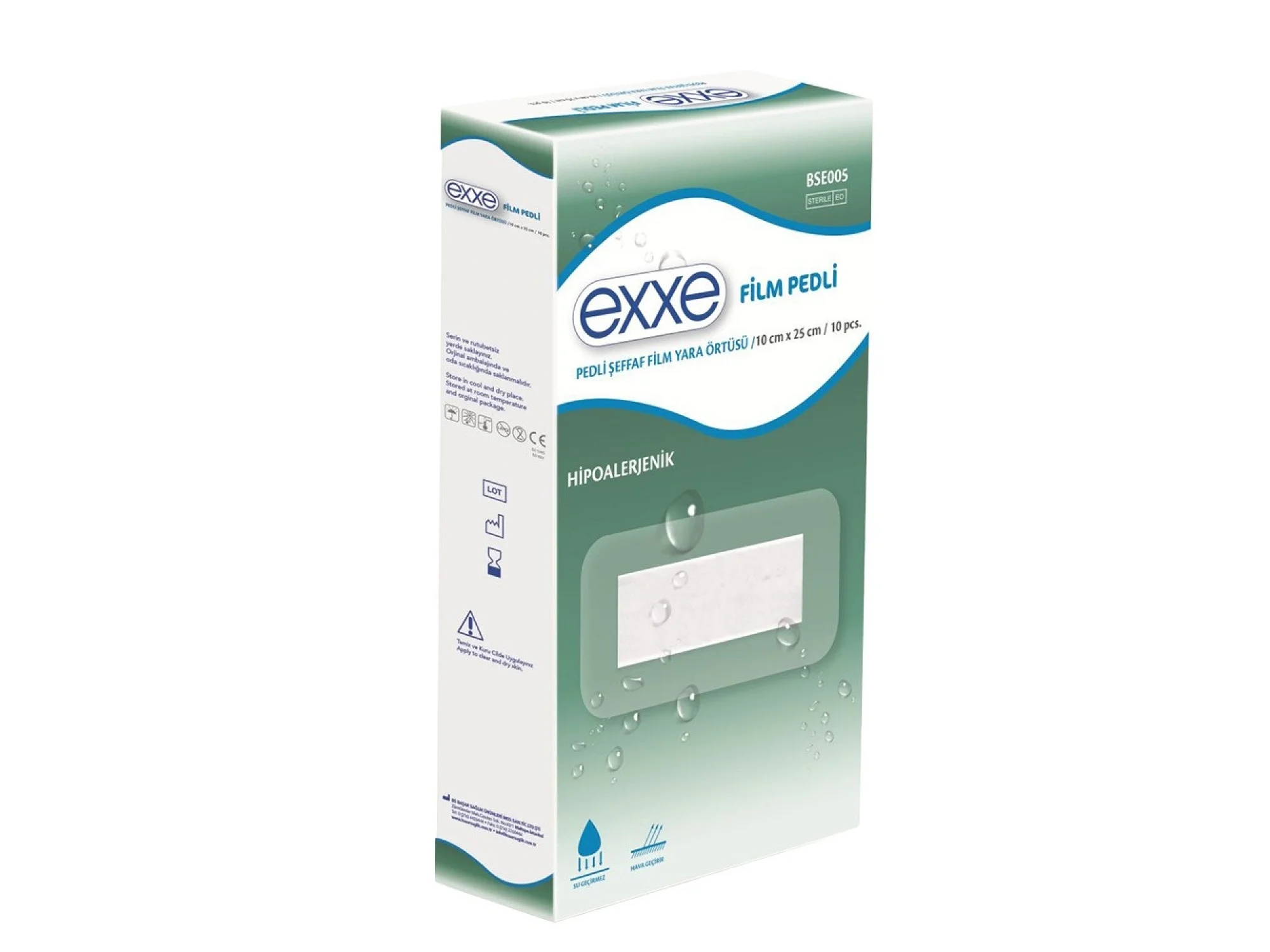 Exxe Seffaf Film Yara Örtüsü 10x25 cm - Tekli