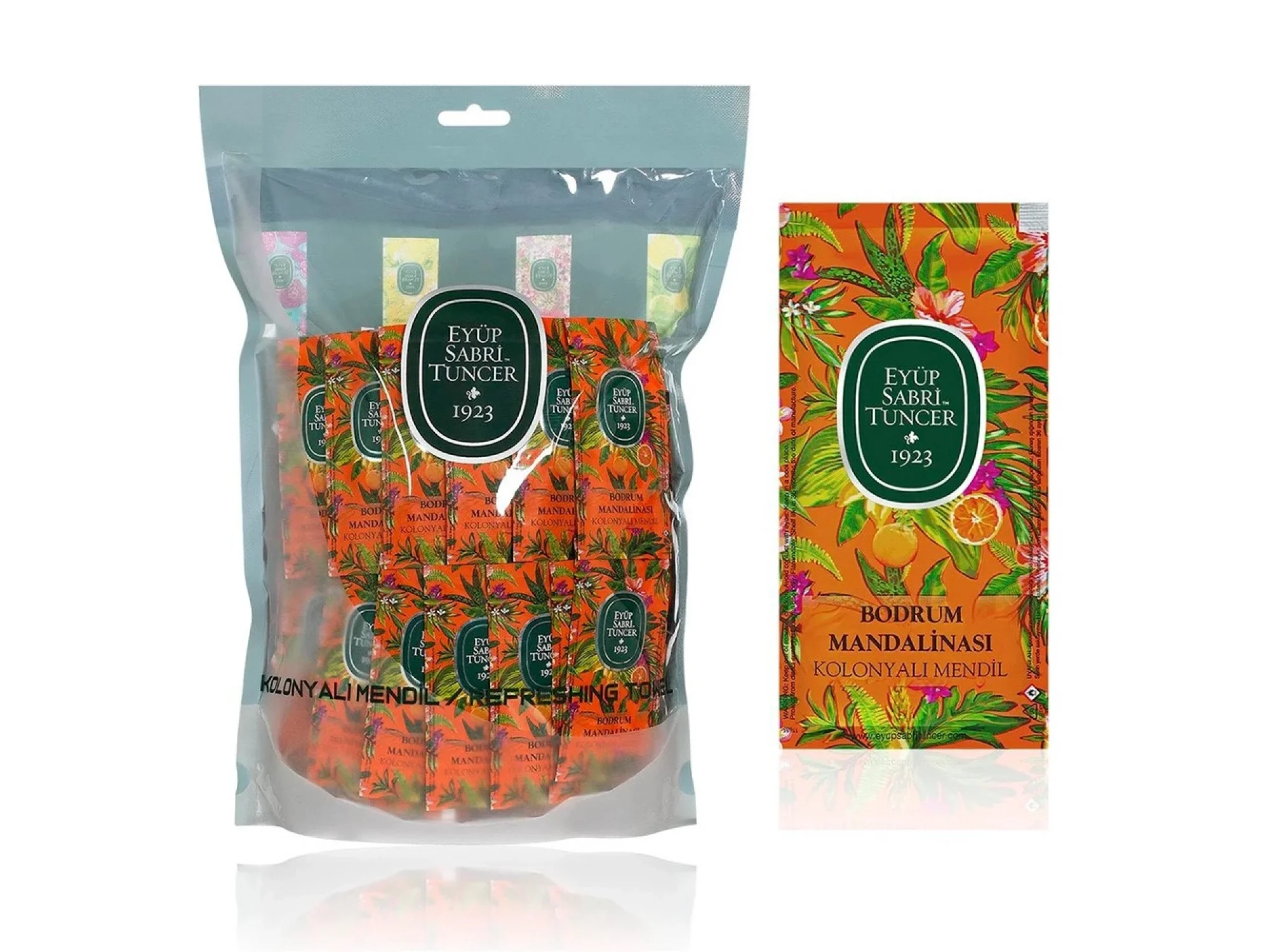 Eyüp Sabri Tuncer Bodrum Mandalinası Kolonyalı Mendil 150li