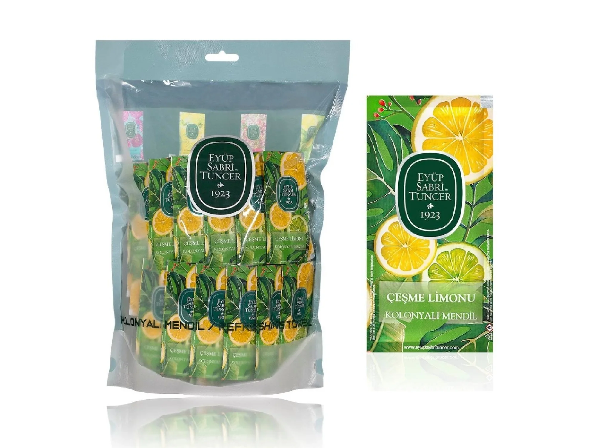 Eyüp Sabri Tuncer Çeşme Limon Kolonyalı Mendil 150li