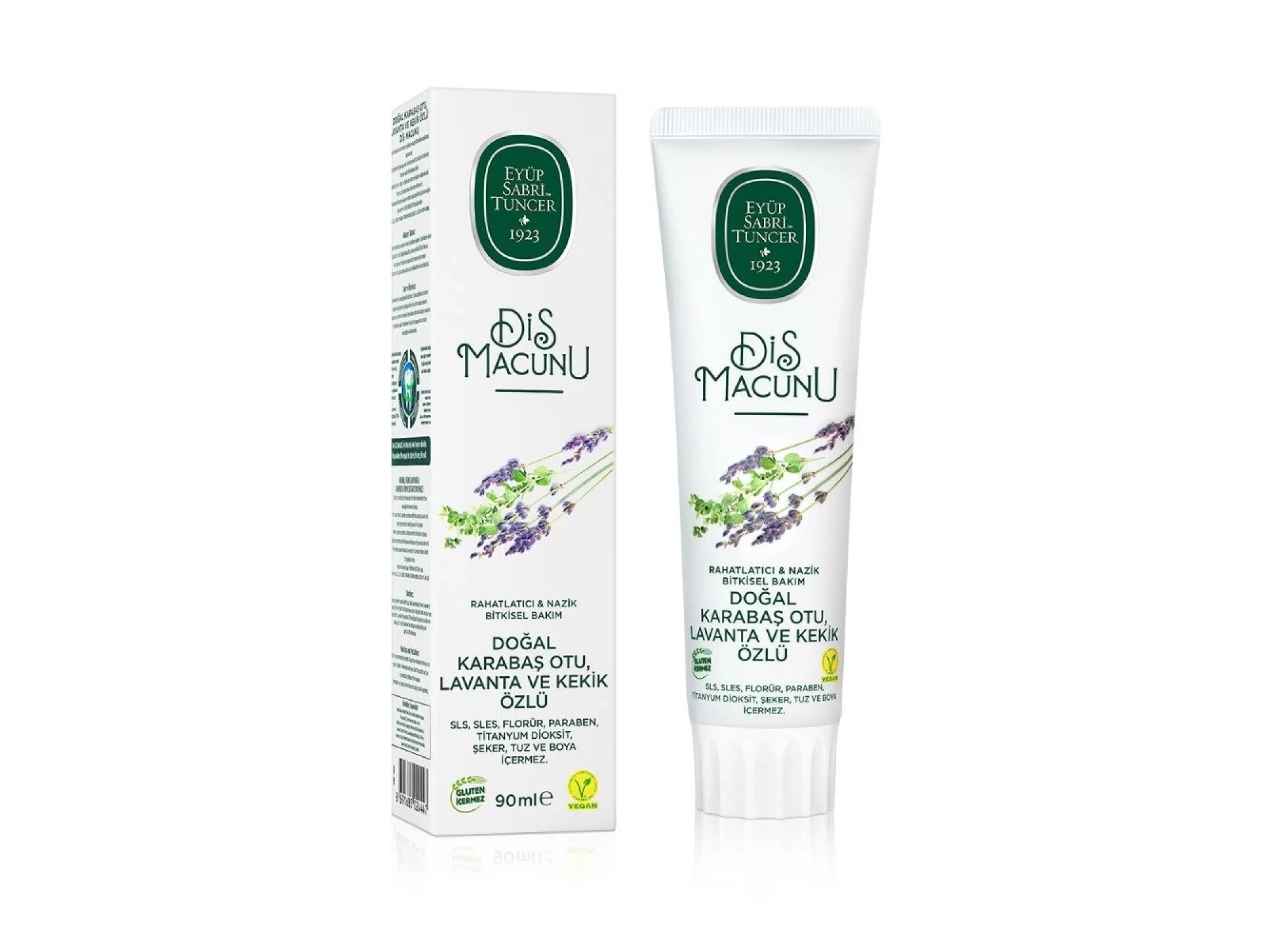 Eyüp Sabri Tuncer Doğal Karabaş Otu, Lavanta ve Kekik Özlü Diş Macunu 90 ml