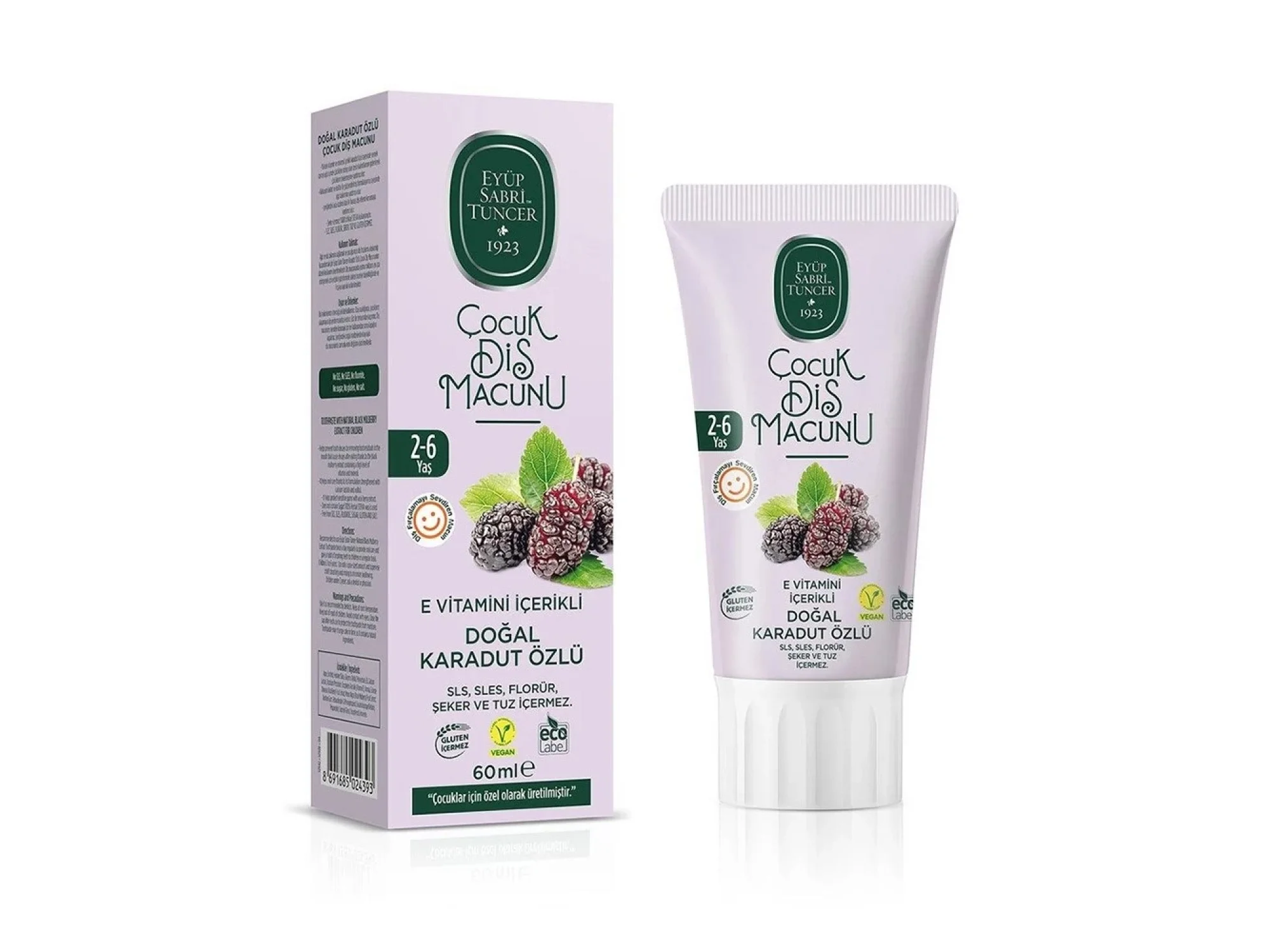 Eyüp Sabri Tuncer Doğal Karadut Özlü Çocuk Diş Macunu 60 ml
