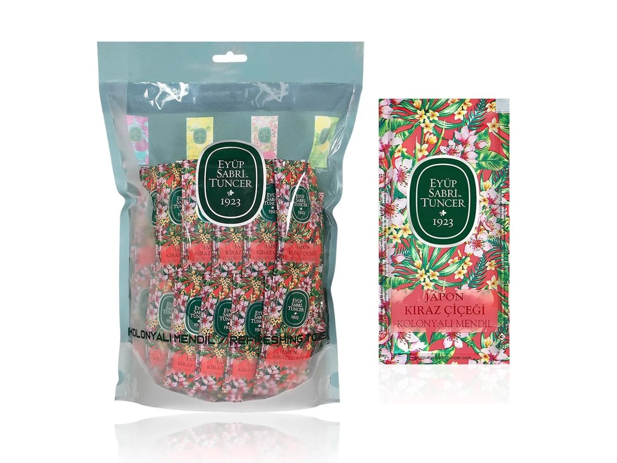 Eyüp Sabri Tuncer Japon Kiraz Çiçeği Kolonyalı Mendil 150li