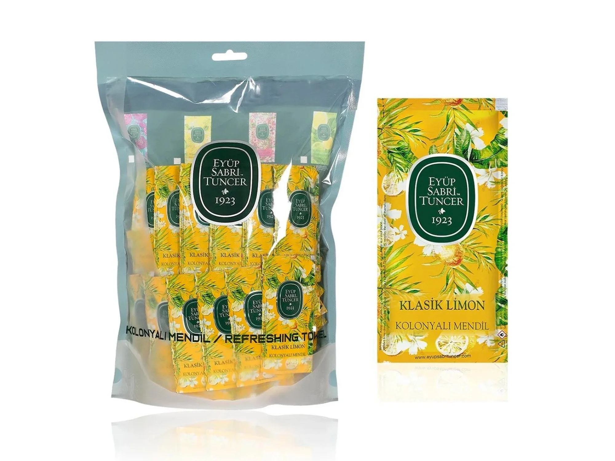 Eyüp Sabri Tuncer Klasik Limon Kolonyalı Mendil 150li