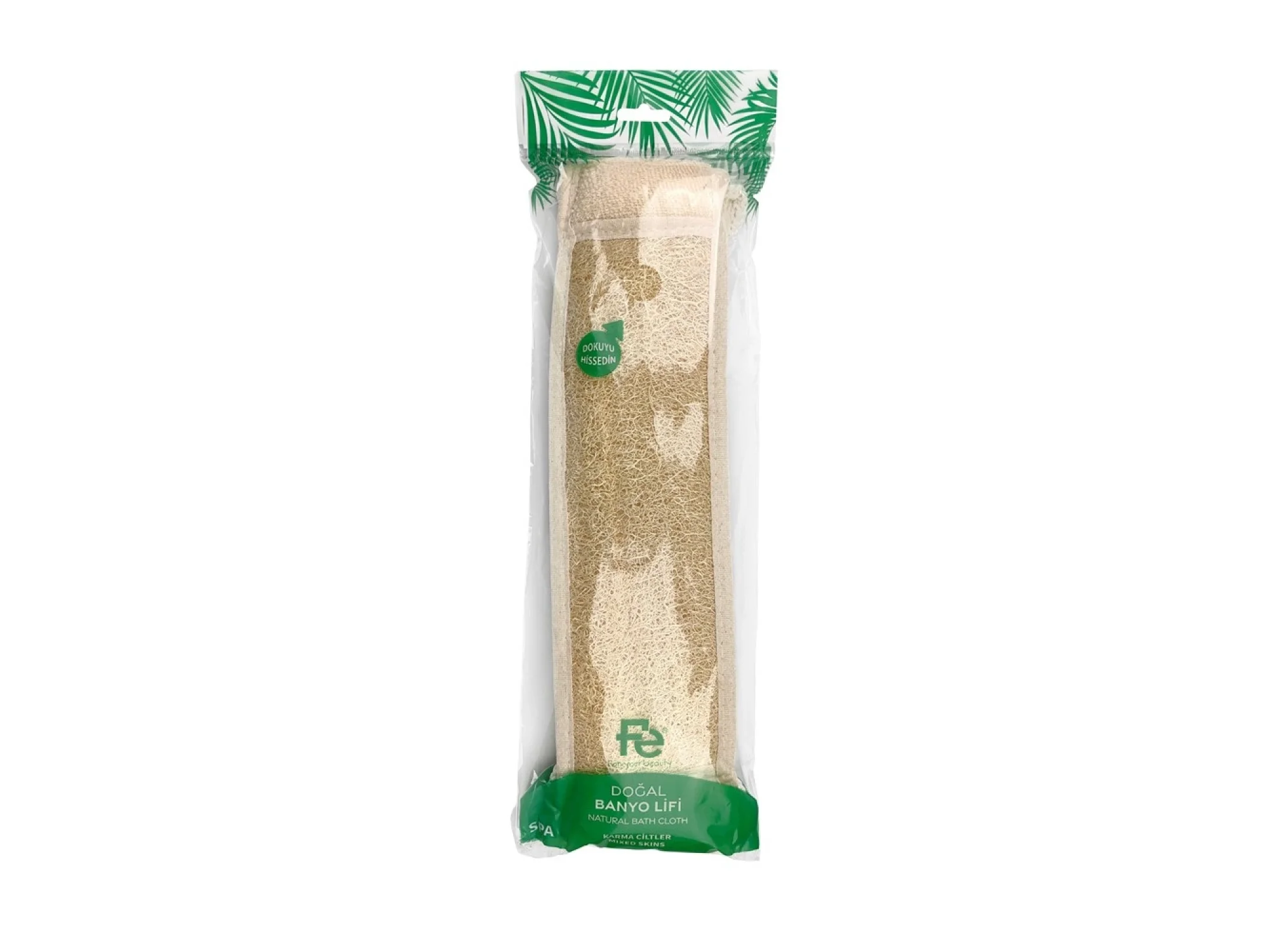 Fe Loofah Havlulu Sırt Masaj Bandı FEFU116