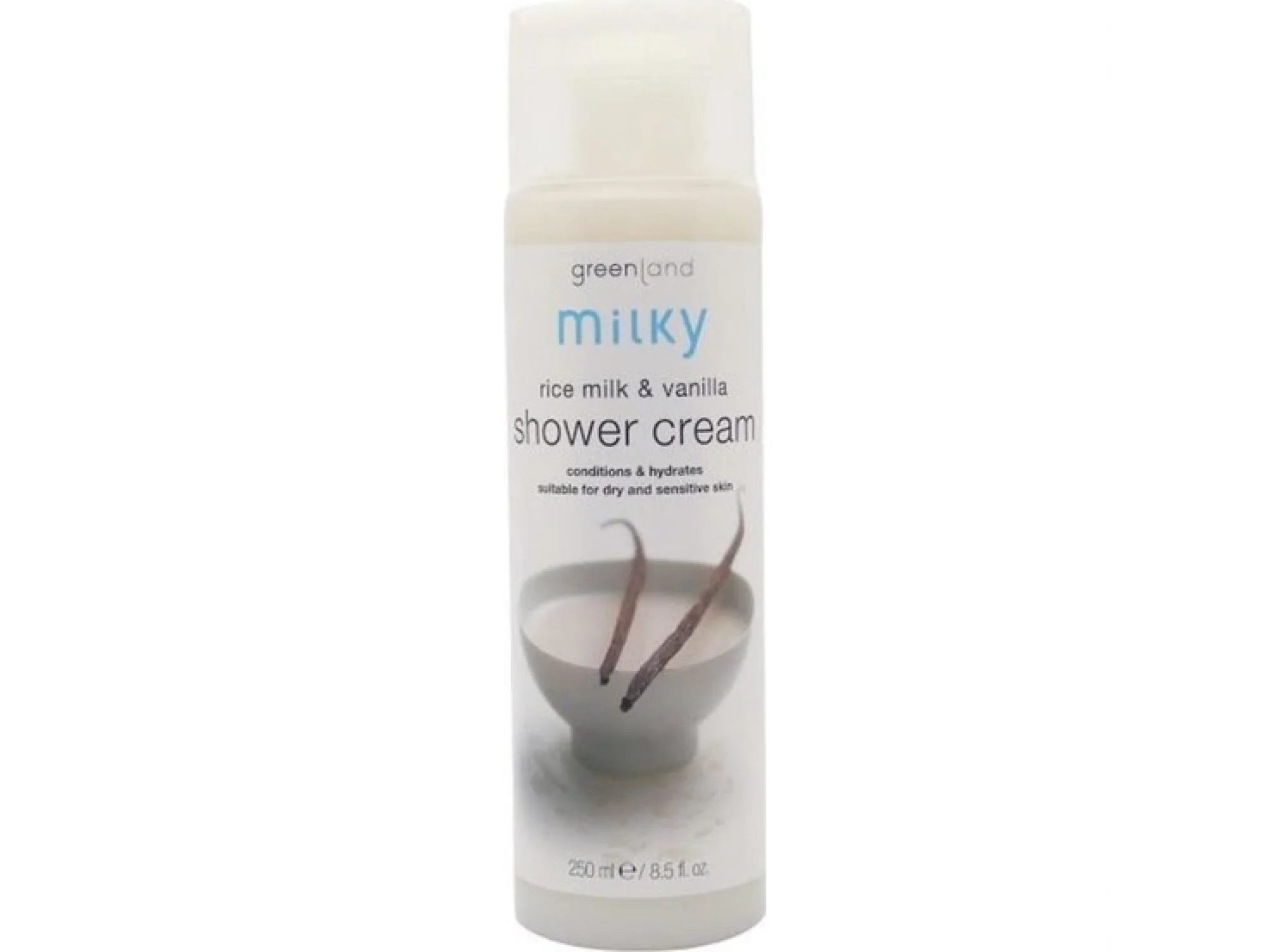 Greenland Milky Shower Cream Rice Milk - Vanilla 250 ml