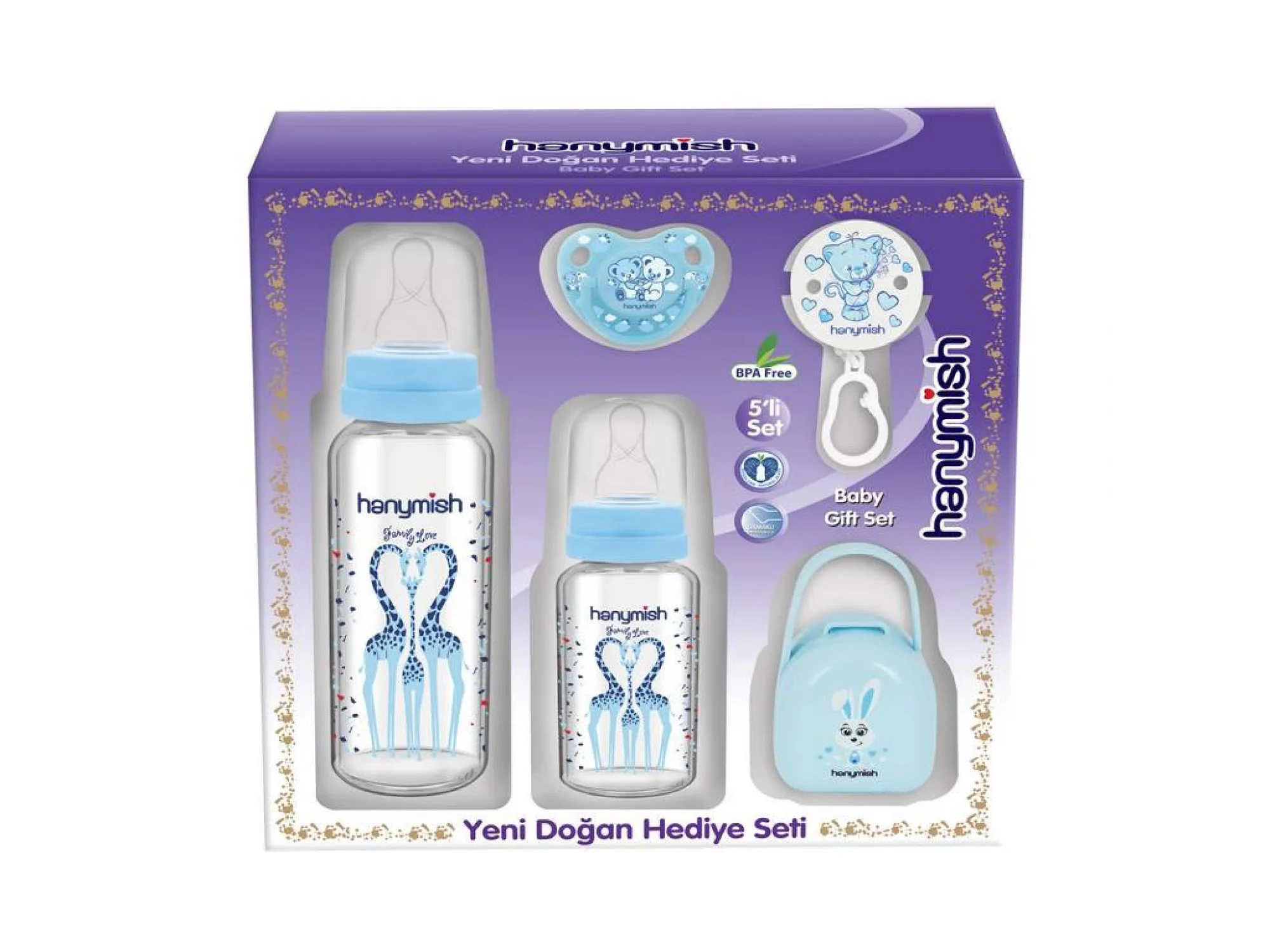 Hanymish 651 Hediye Seti Mavi