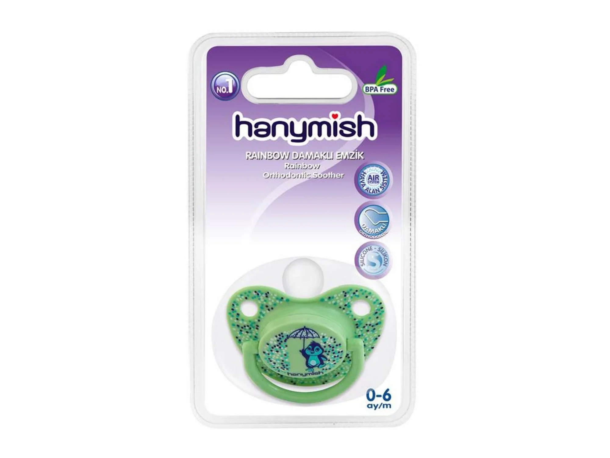 Hanymish Rainbow Damaklı Emzik No: 1