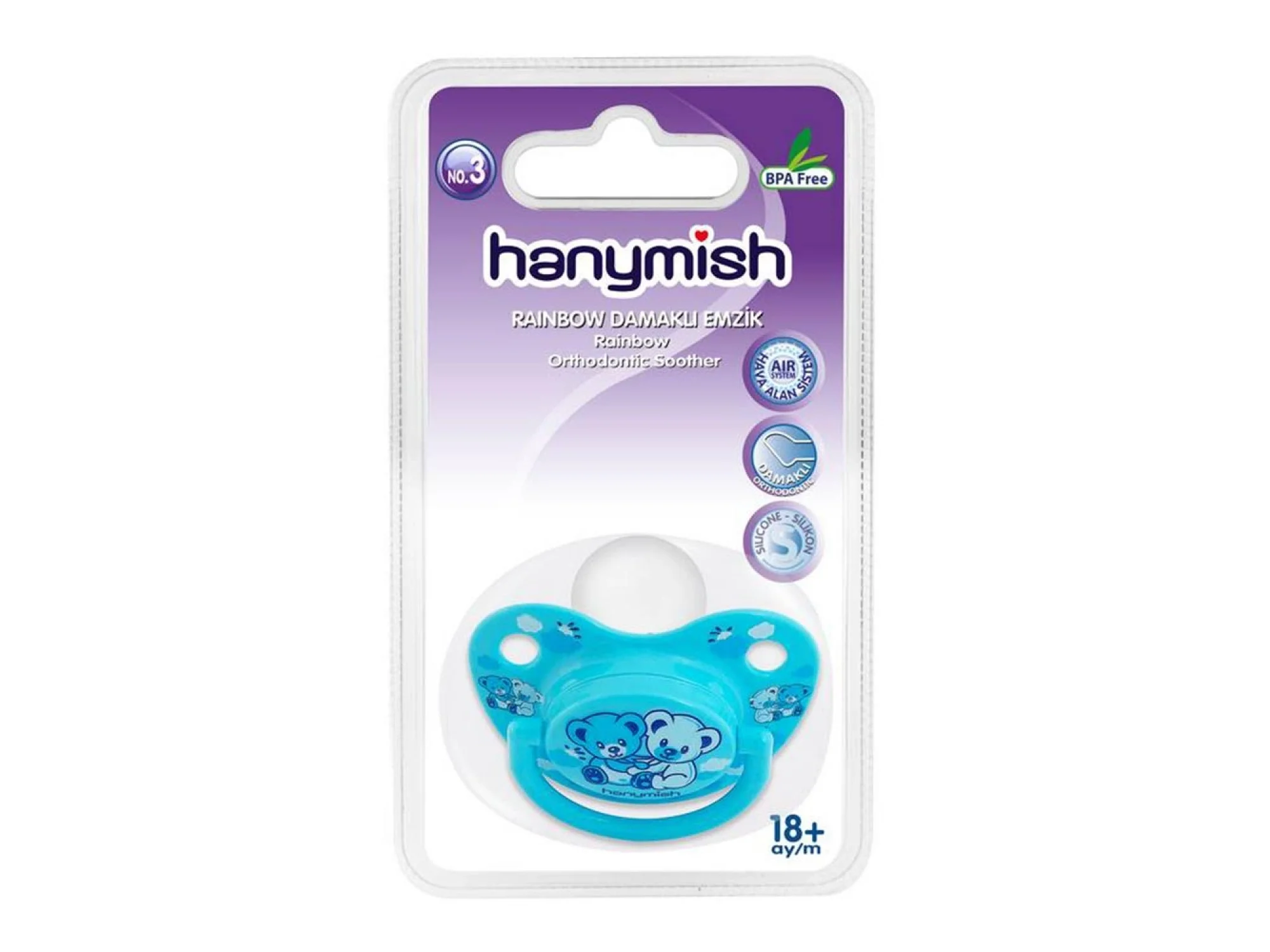 Hanymish Rainbow Damaklı Emzik No: 3