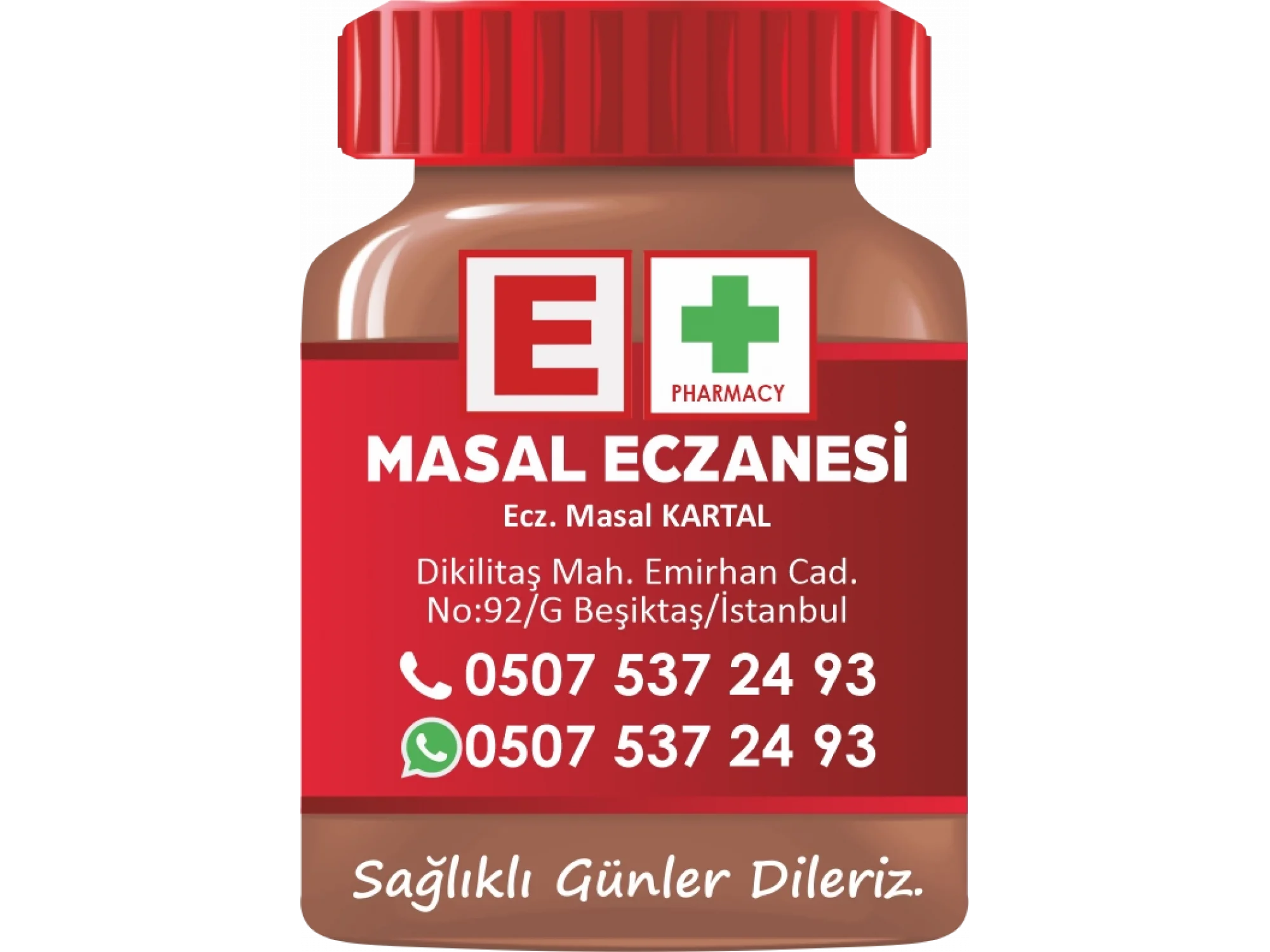 İlaç Şişesi Magnet No:10 - 1000 Adet