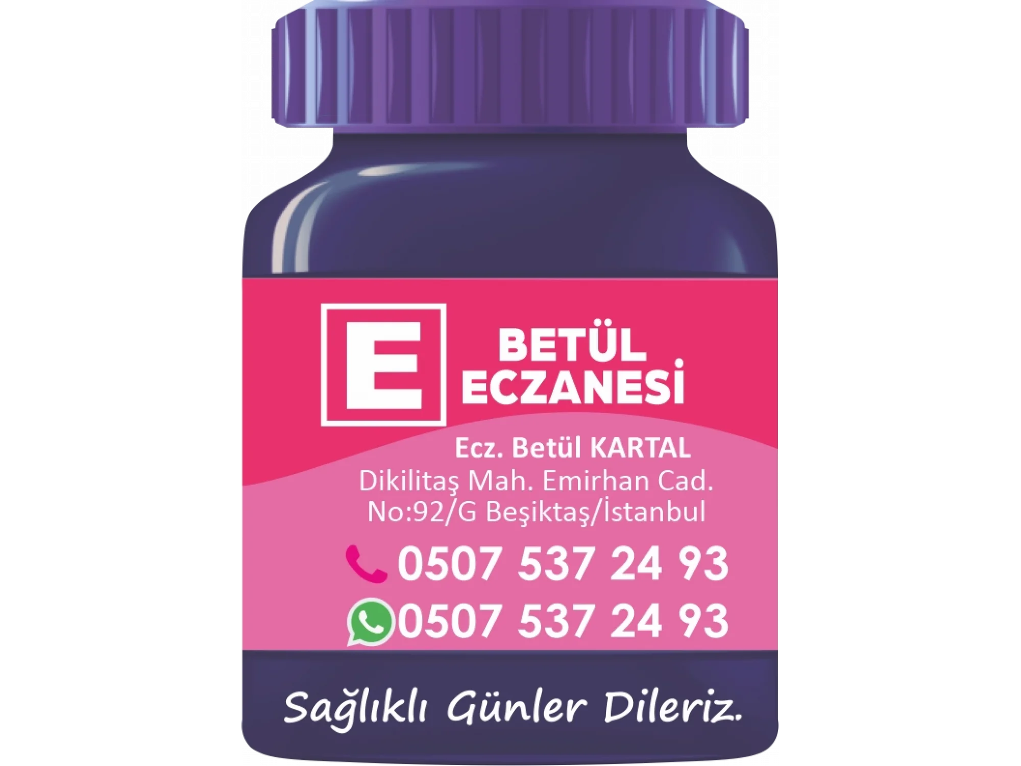 İlaç Şişesi Magnet No:13 - 1000 Adet