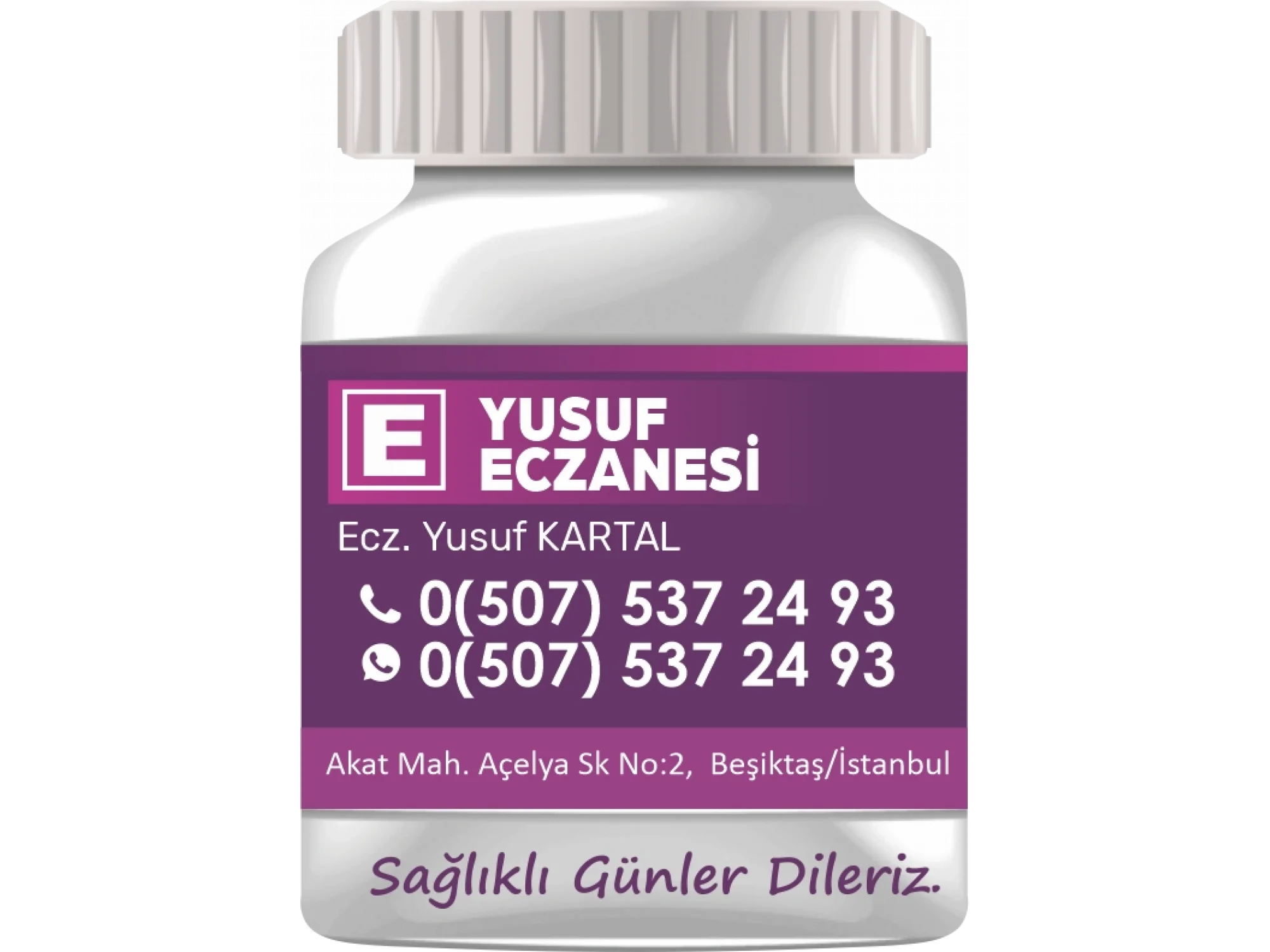 İlaç Şişesi Magnet No:14 - 1000 Adet