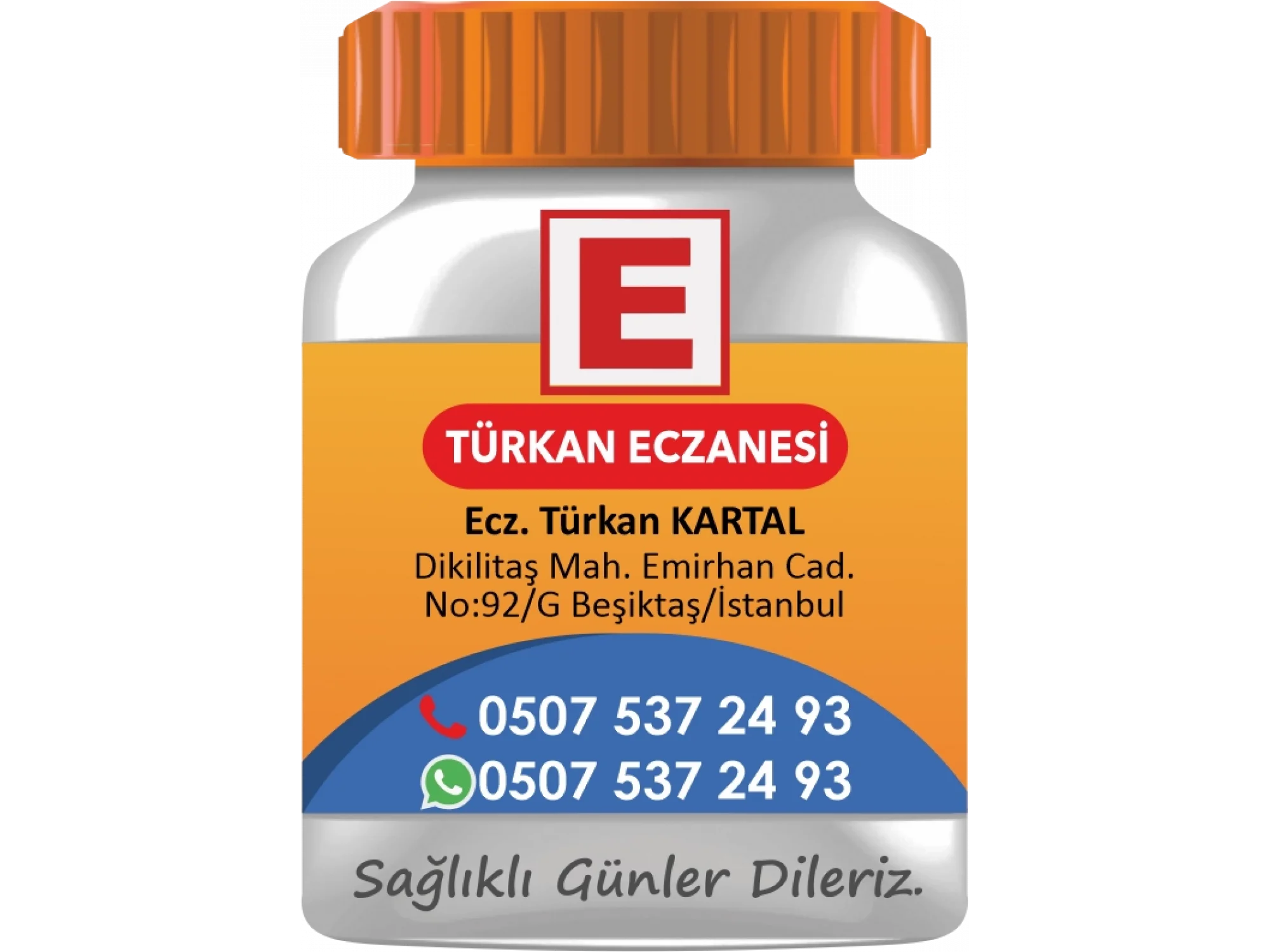 İlaç Şişesi Magnet No:18 - 1000 Adet