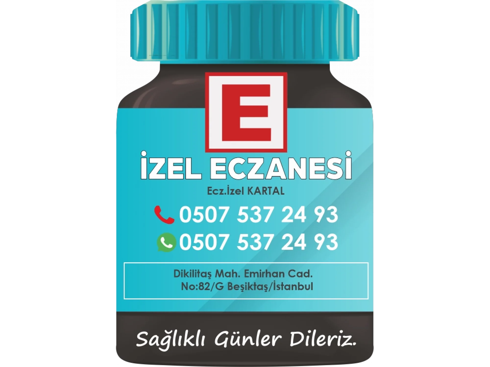 İlaç Şişesi Magnet No:19 - 1000 Adet