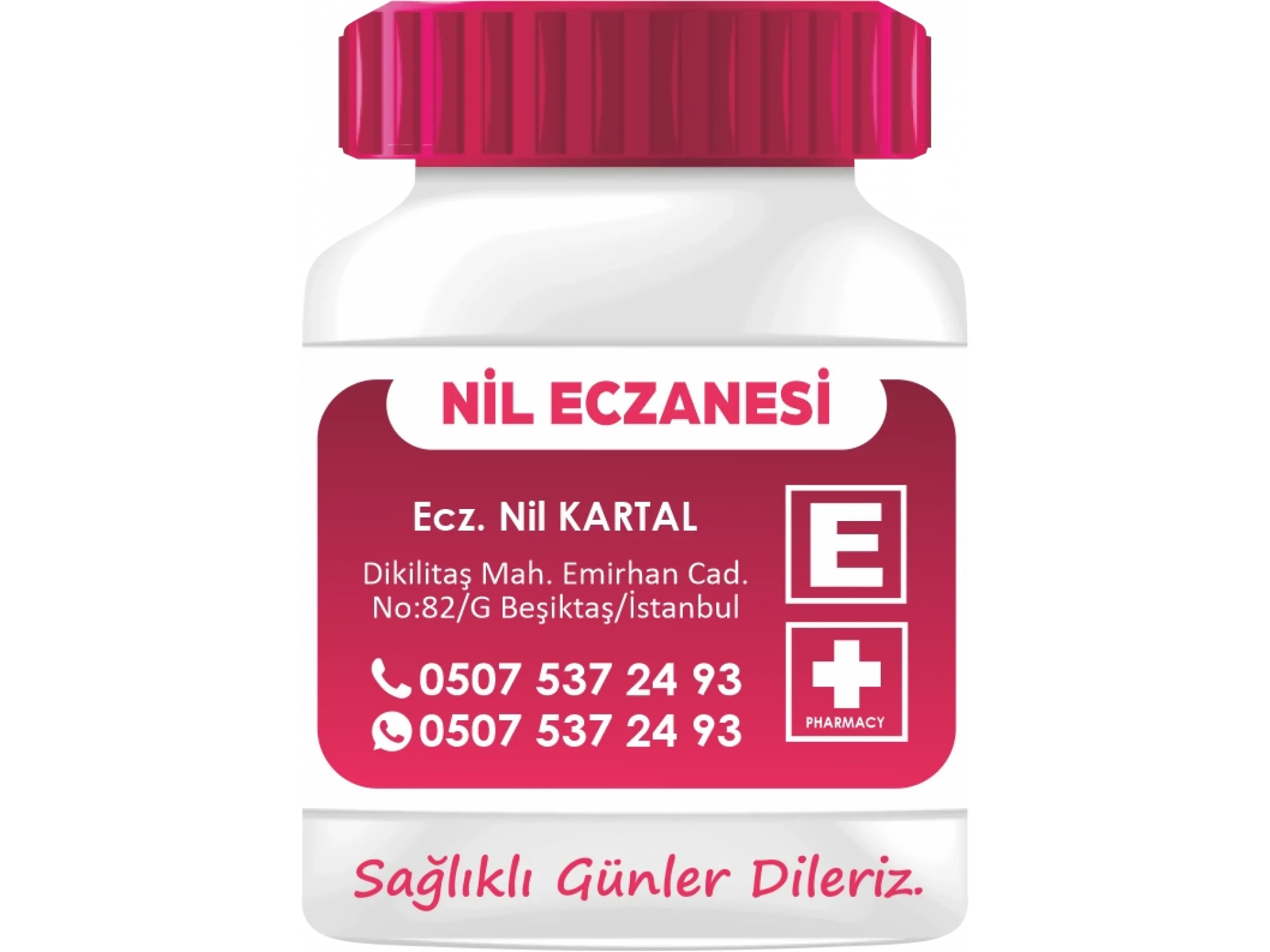 İlaç Şişesi Magnet No:20 - 1000 Adet