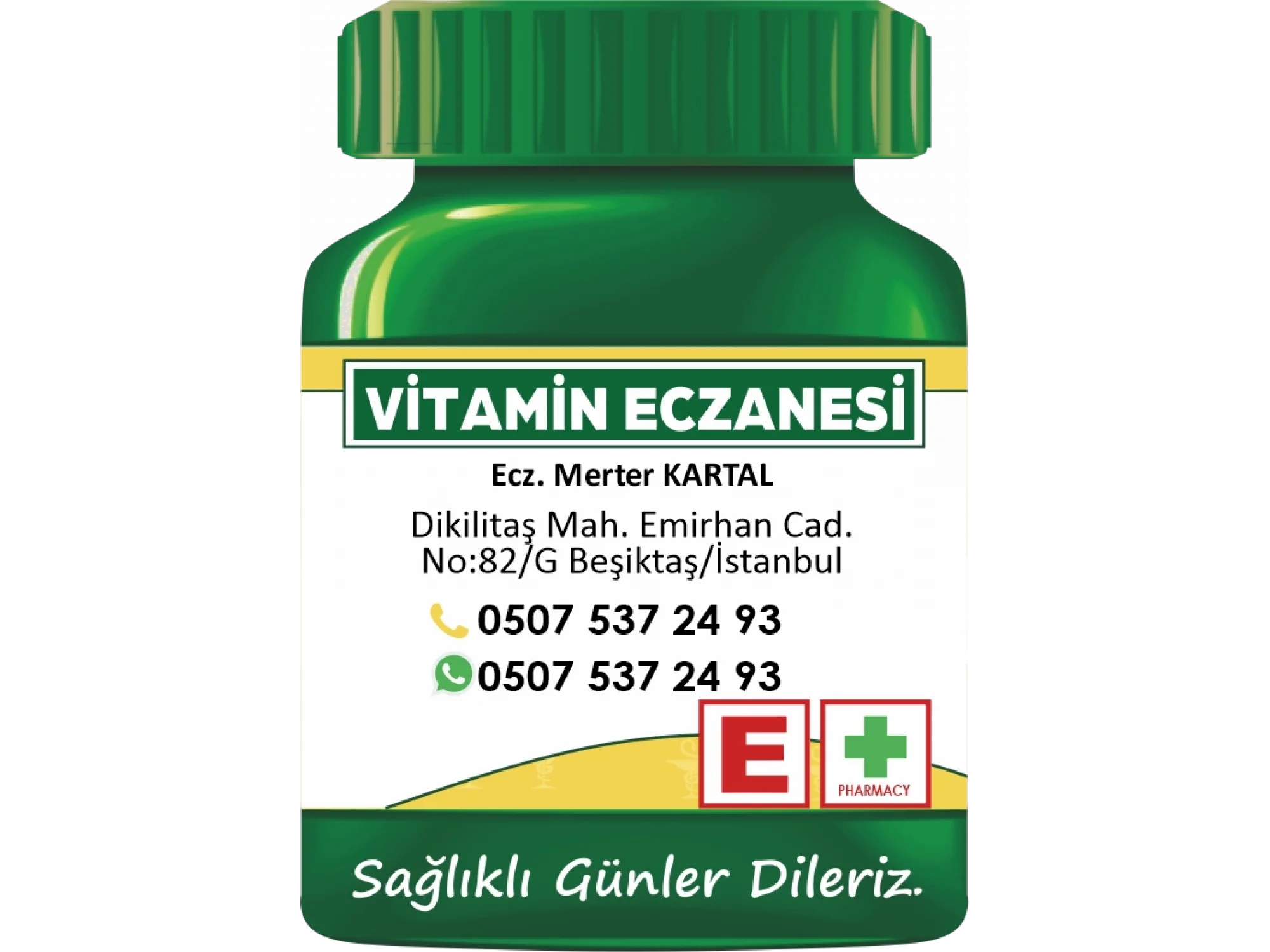 İlaç Şişesi Magnet No:22 - 1000 Adet