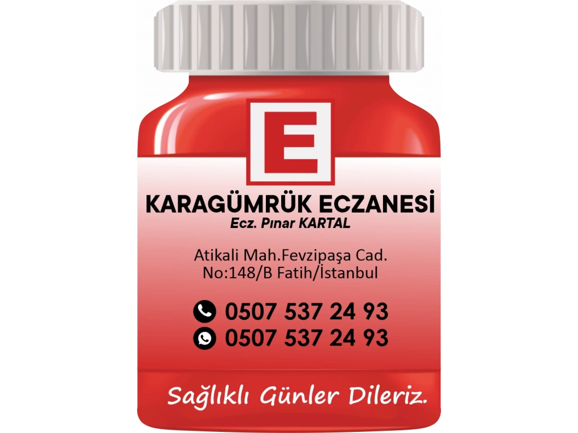 İlaç Şişesi Magnet No:23 - 1000 Adet