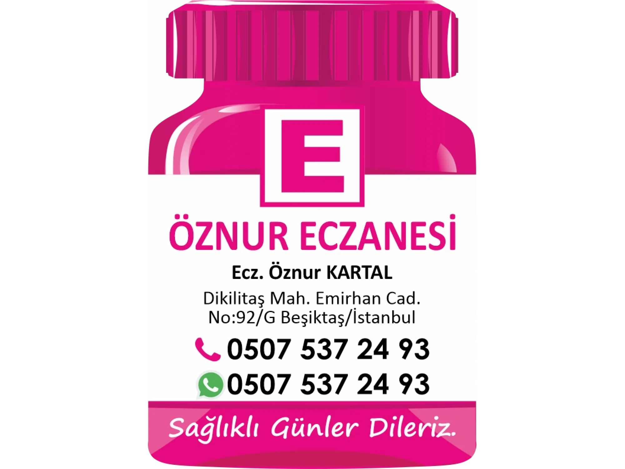 İlaç Şişesi Magnet No:5 - 1000 Adet