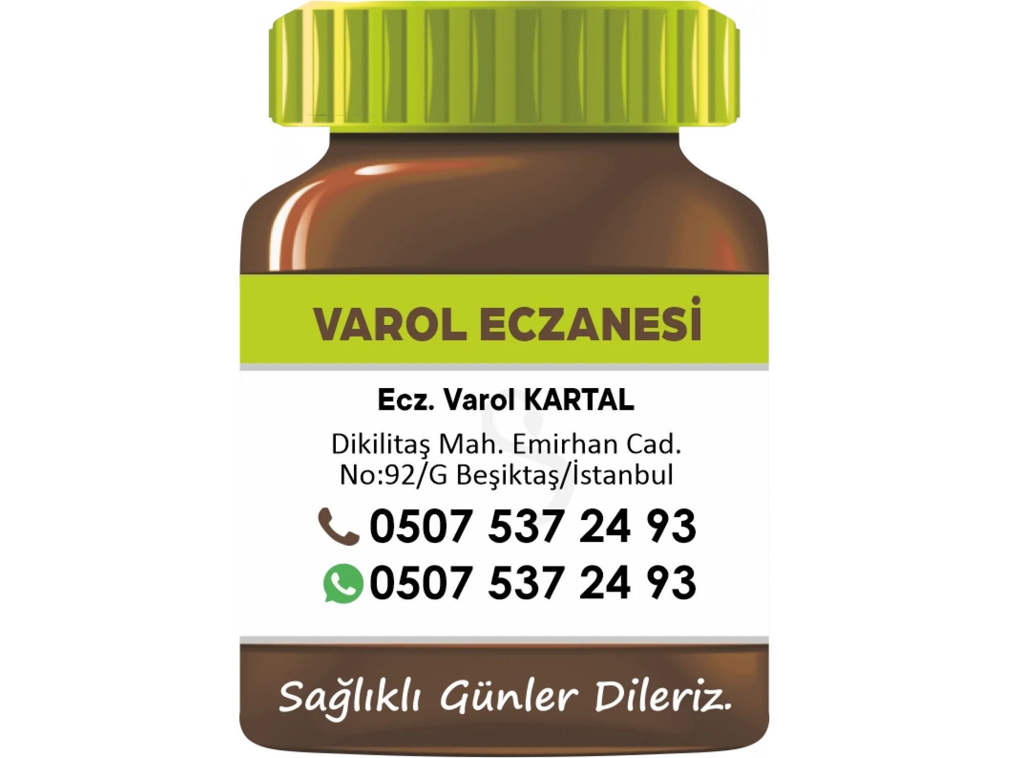 İlaç Şişesi Magnet No:7 - 1000 Adet