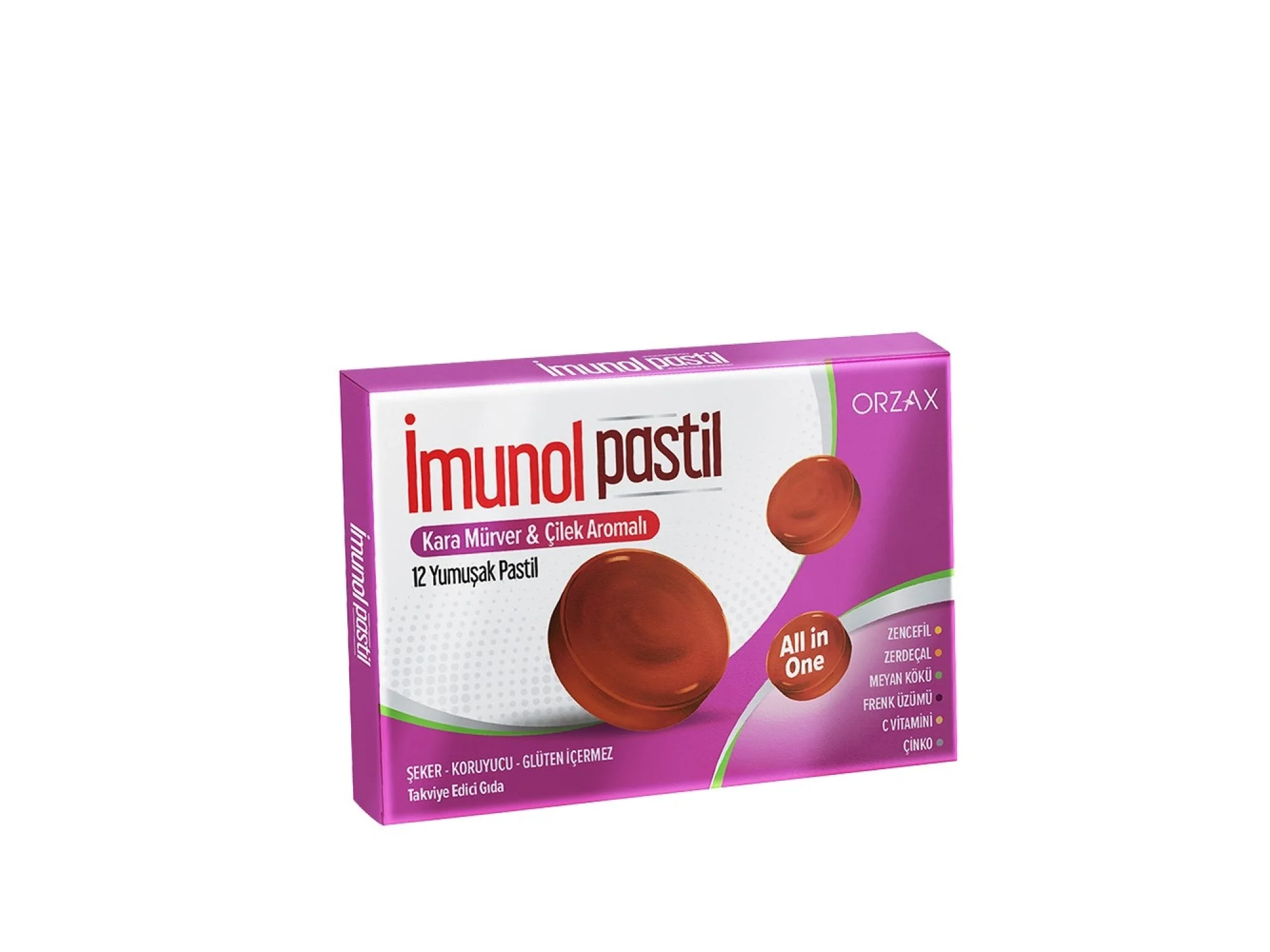 İmunol Karamürver  Çilek 12 Pastil