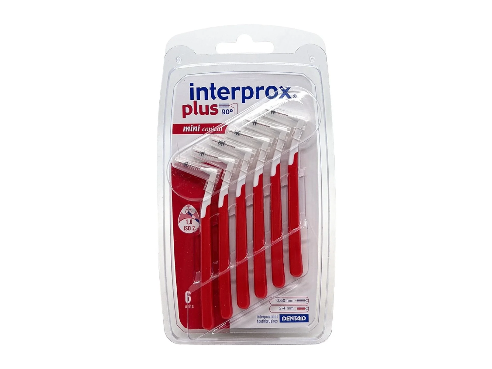 Interprox Plus Mini Conical Arayüz Fırçası Kırmızı 0.6 mm 6 Adet