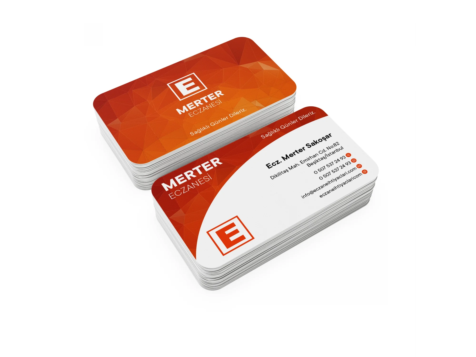 Kalın Gramajlı Eczane Kartvizit No:109 1000 Adet