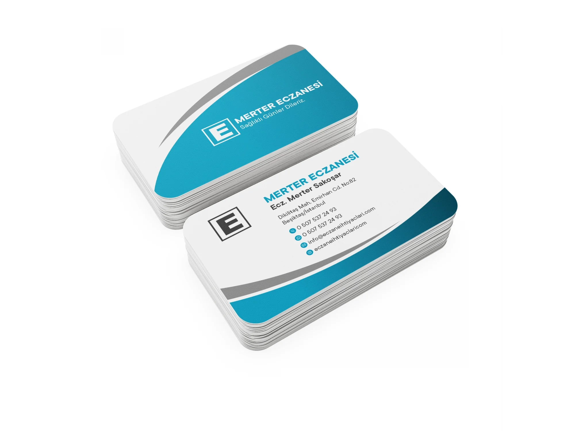 Kalın Gramajlı Eczane Kartvizit No:77 1000 Adet