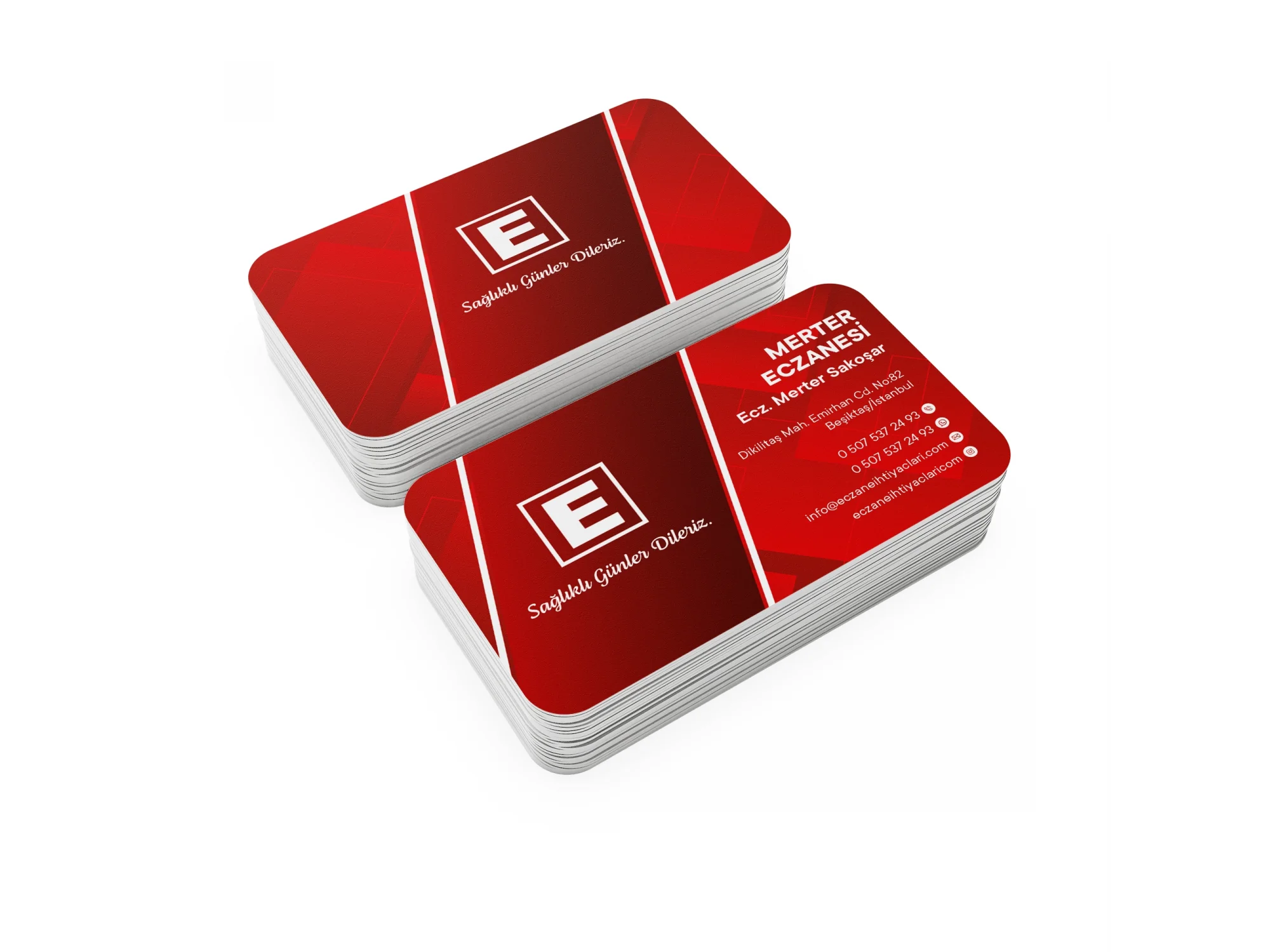 Kalın Gramajlı Eczane Kartvizit No:78 1000 Adet