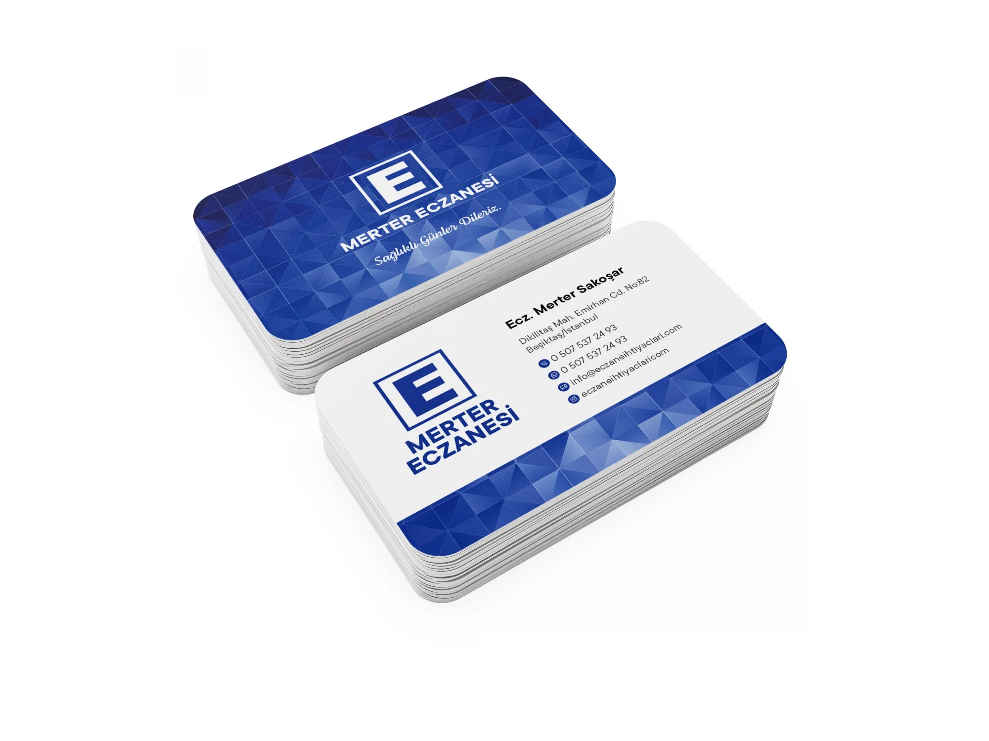 Kalın Gramajlı Eczane Kartvizit No:80 1000 Adet