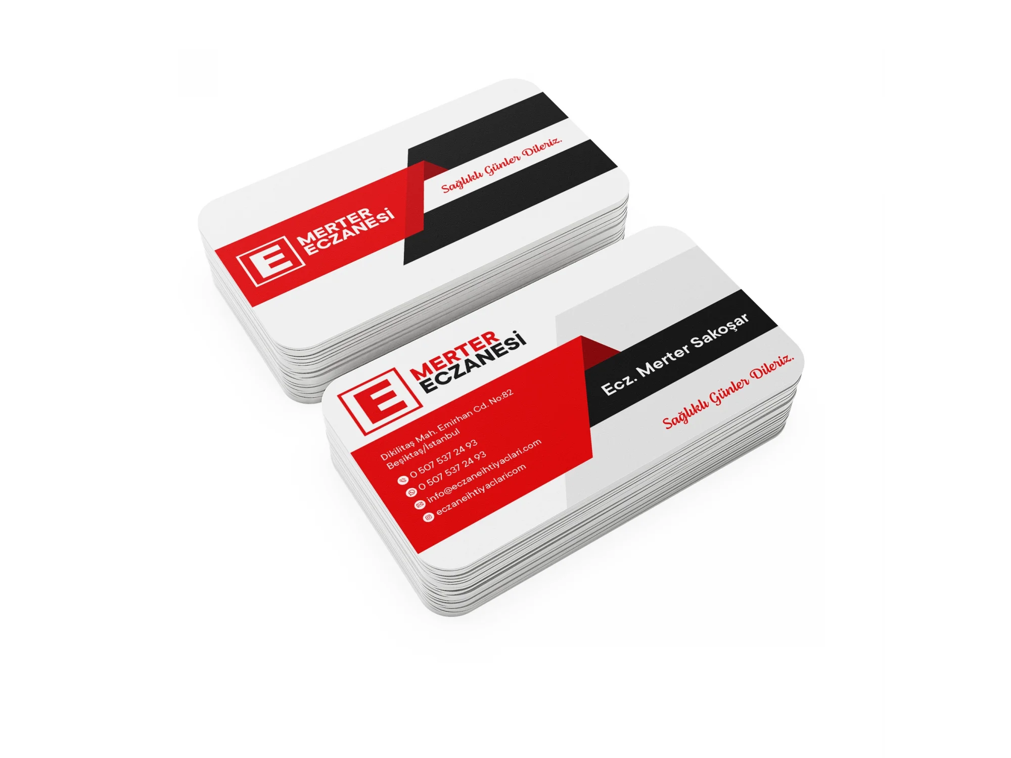 Kalın Gramajlı Eczane Kartvizit No:84 1000 Adet