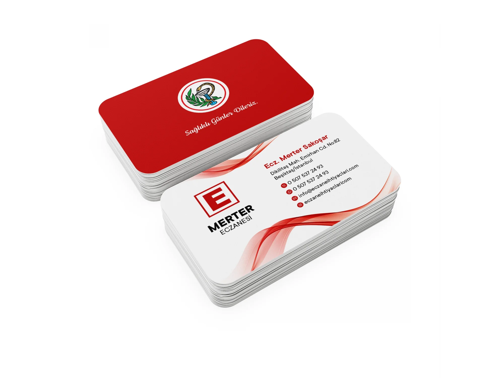 Kalın Gramajlı Eczane Kartvizit No:91 1000 Adet