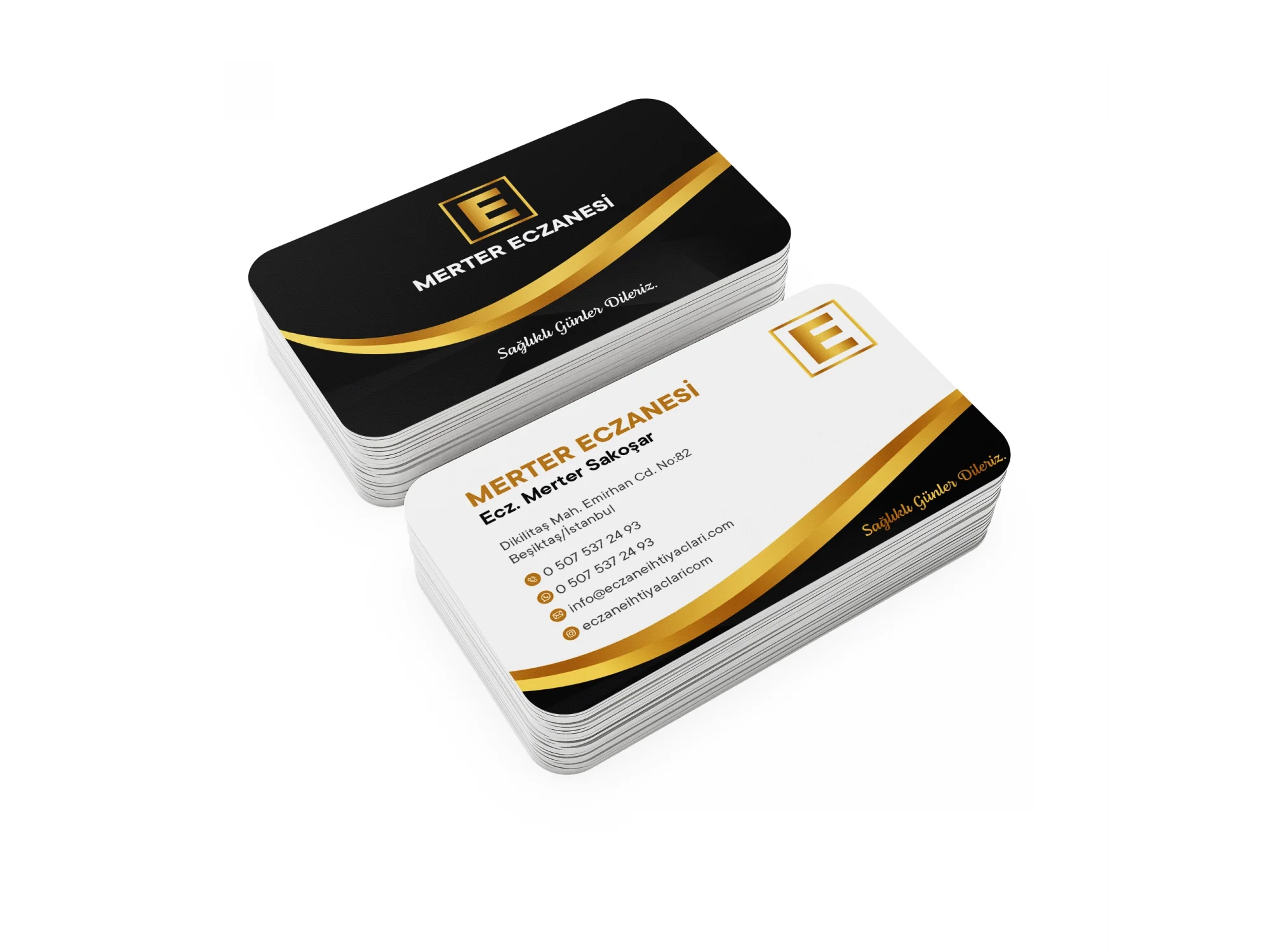 Kalın Gramajlı Eczane Kartvizit No:95 1000 Adet