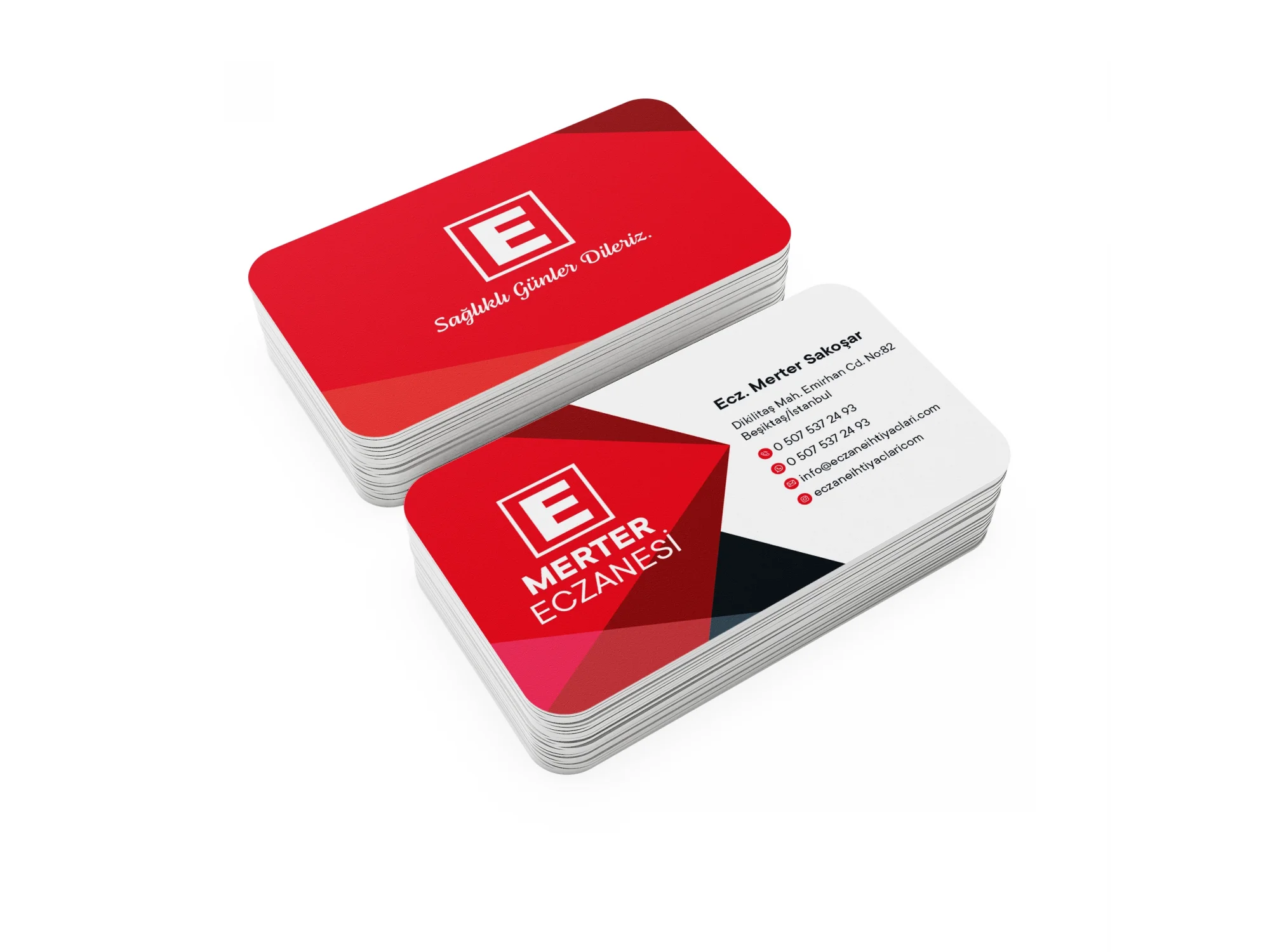 Kalın Gramajlı Eczane Kartvizit No:96 1000 Adet