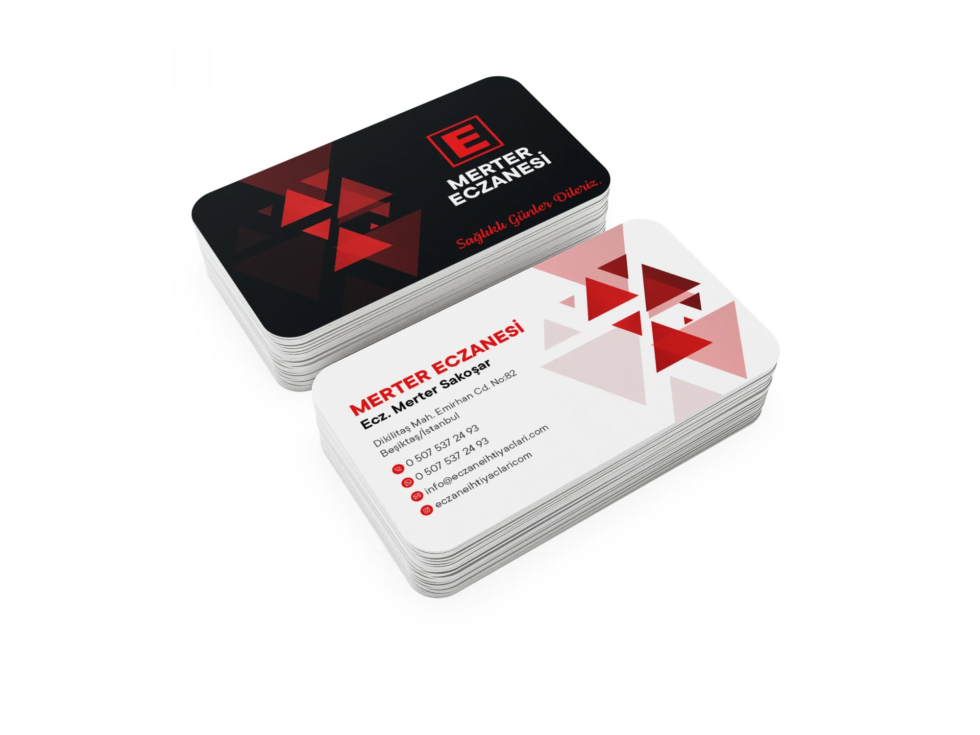 Kalın Gramajlı Eczane Kartvizit No:97 1000 Adet