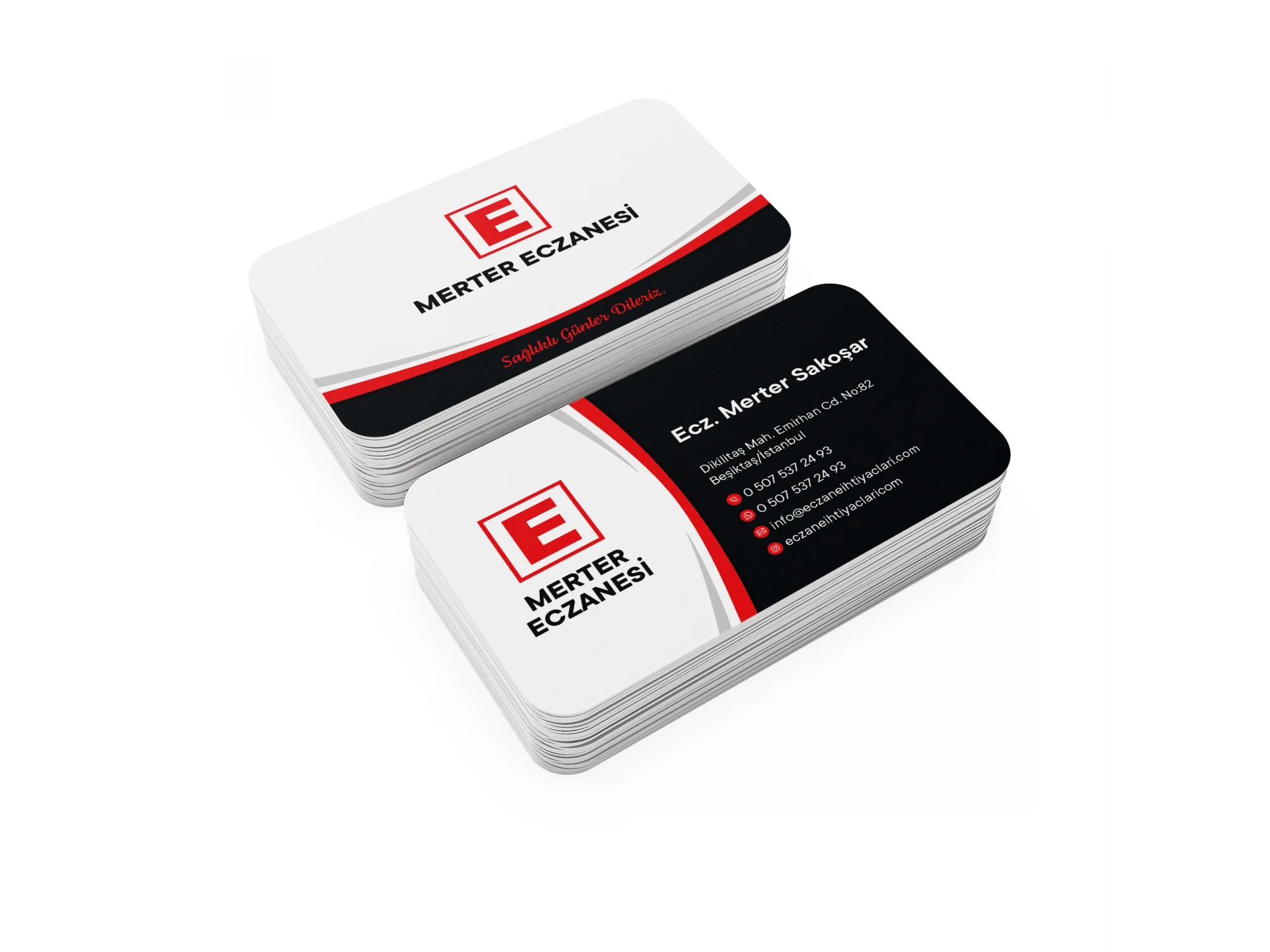 Kalın Gramajlı Eczane Kartvizit No:98 1000 Adet