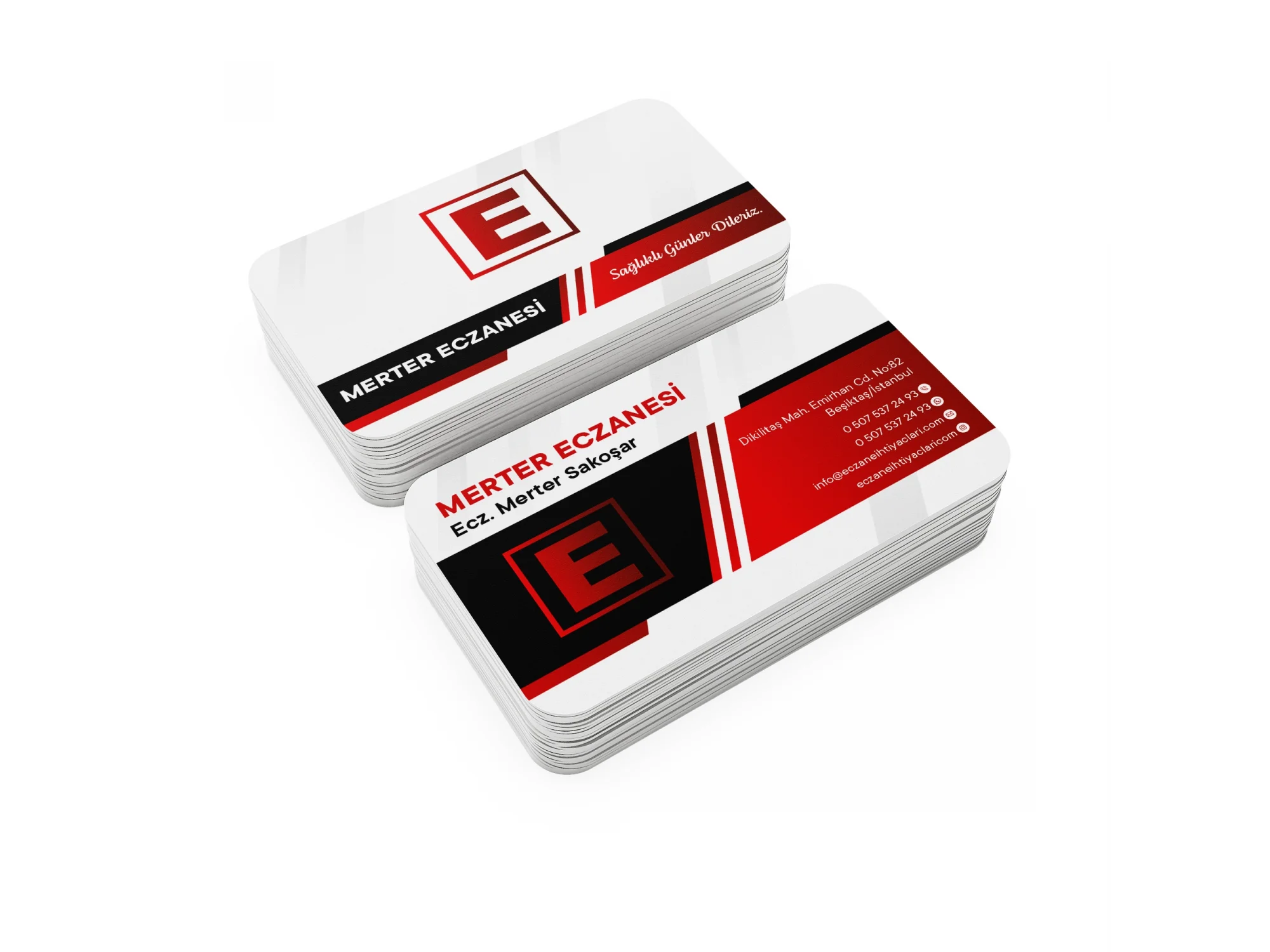 Kalın Gramajlı Eczane Kartvizit No:99 1000 Adet